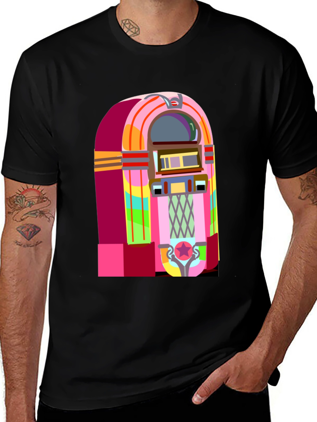 Variant 13 of Retro Jukebox Graphic Tee - Vintage Music Style
