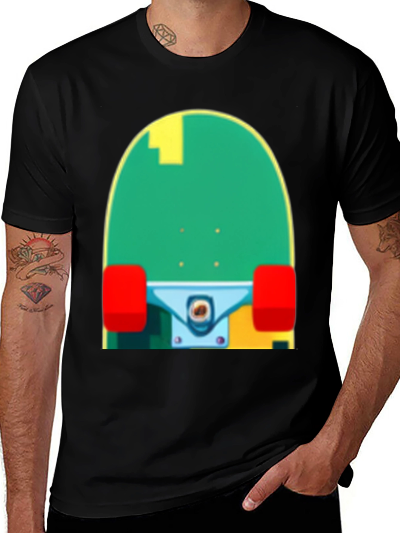 Variant 23 of Skateboard Graphic T-Shirt - Unique Design