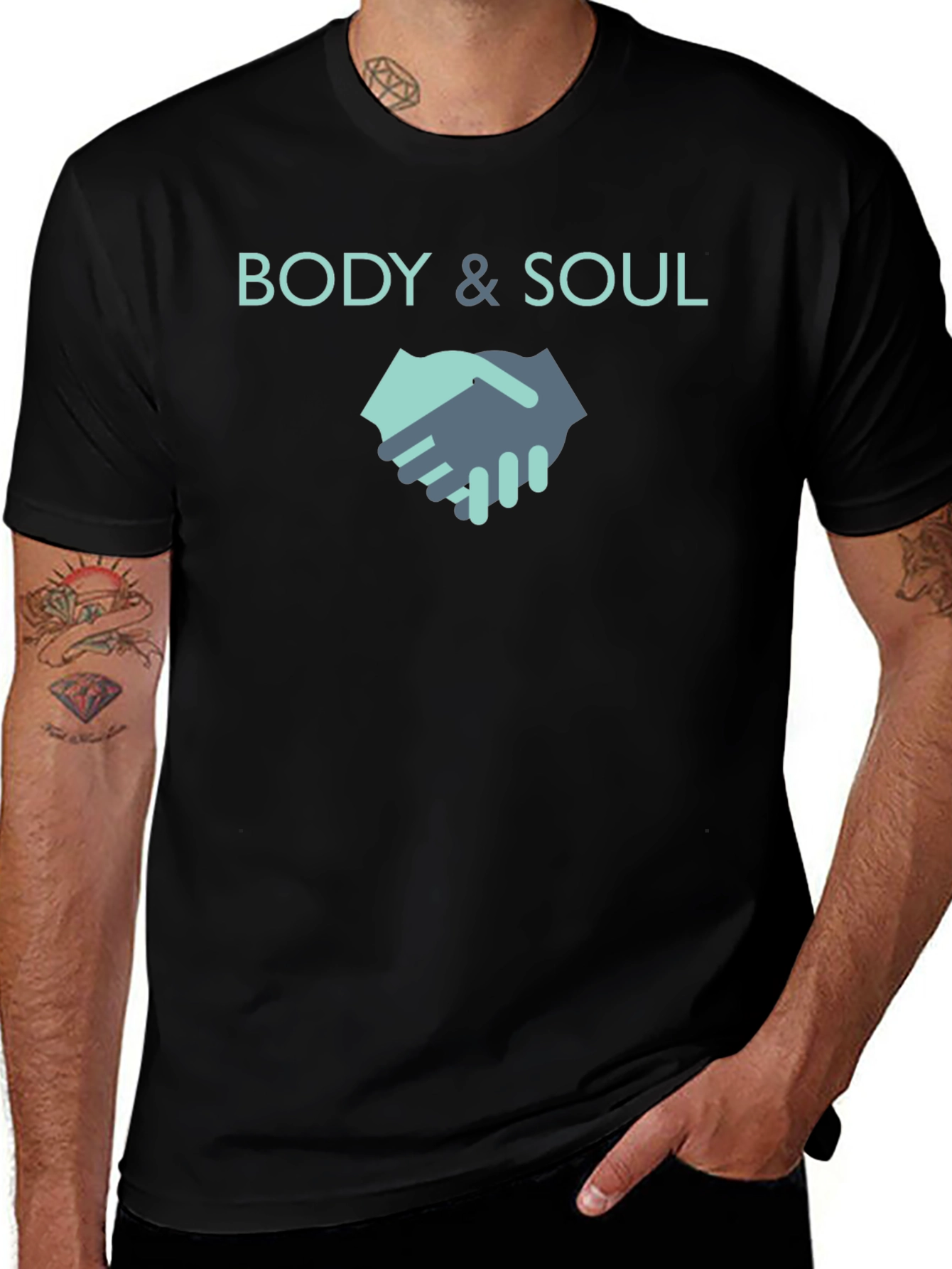 Variant 27 of Body & Soul Graphic Tee - Stylish Comfort