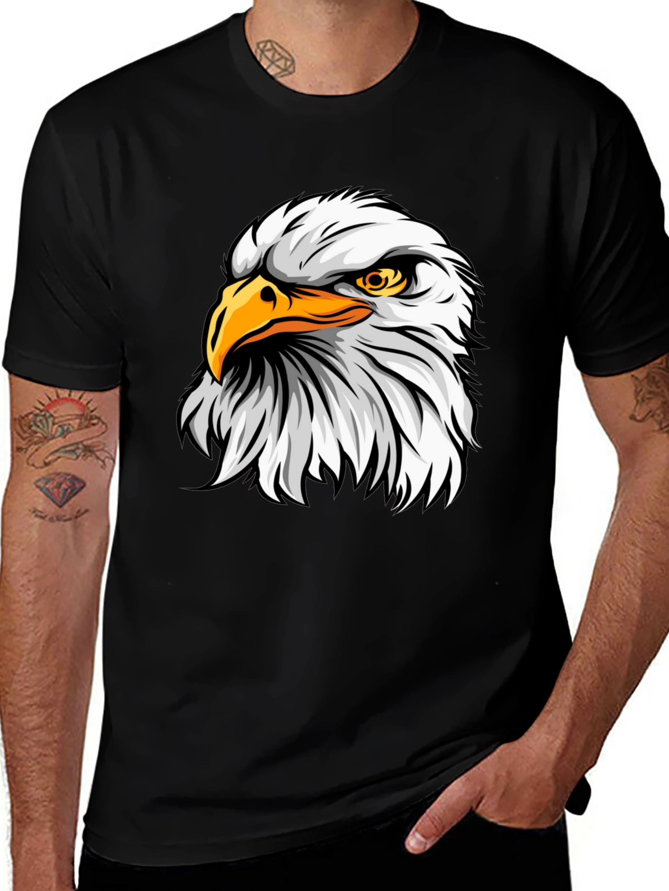 Variant 27 of Eagle Graphic Print T-Shirt - Bold Design