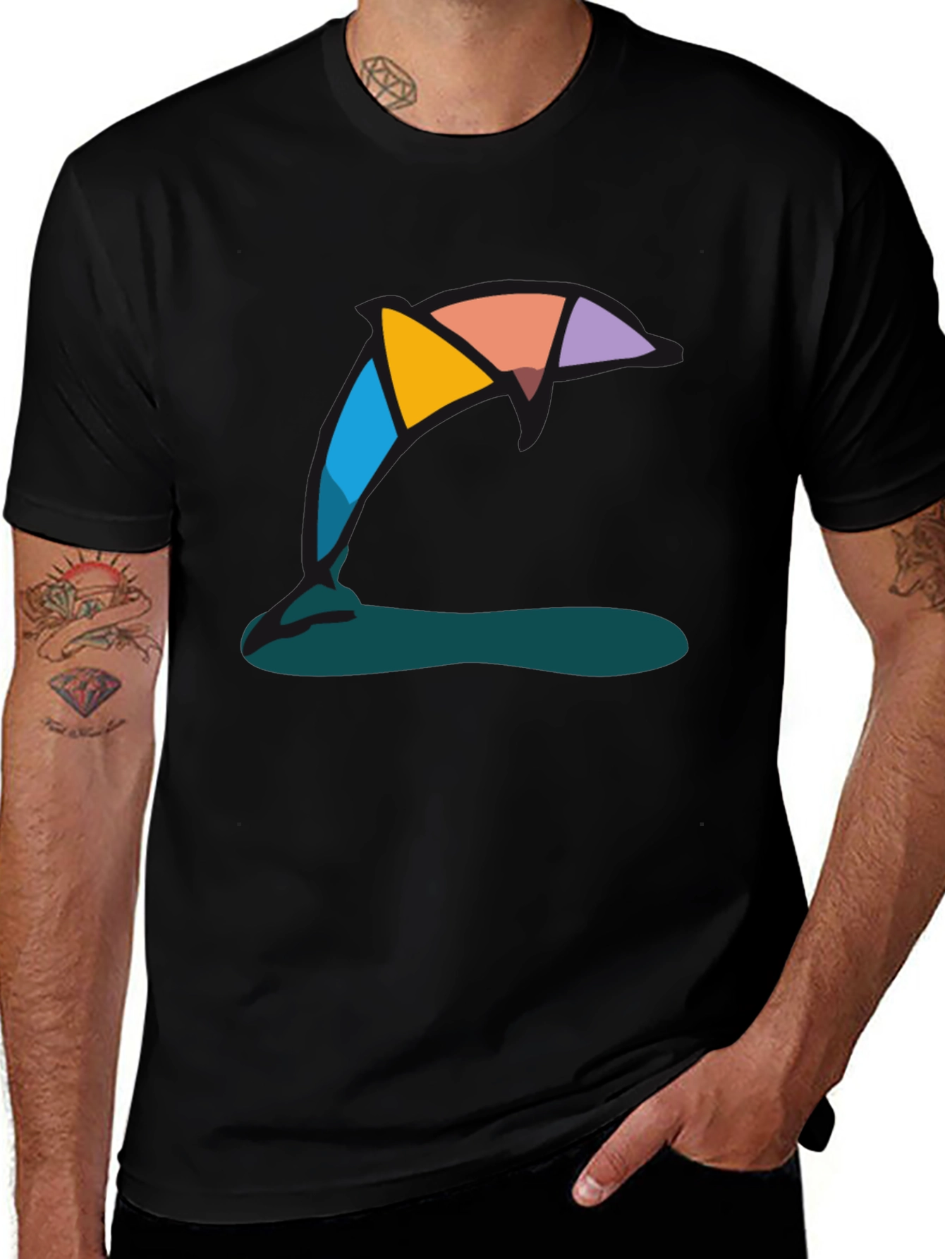 Variant 29 of Abstract Graphic Tee - Modern Art Style