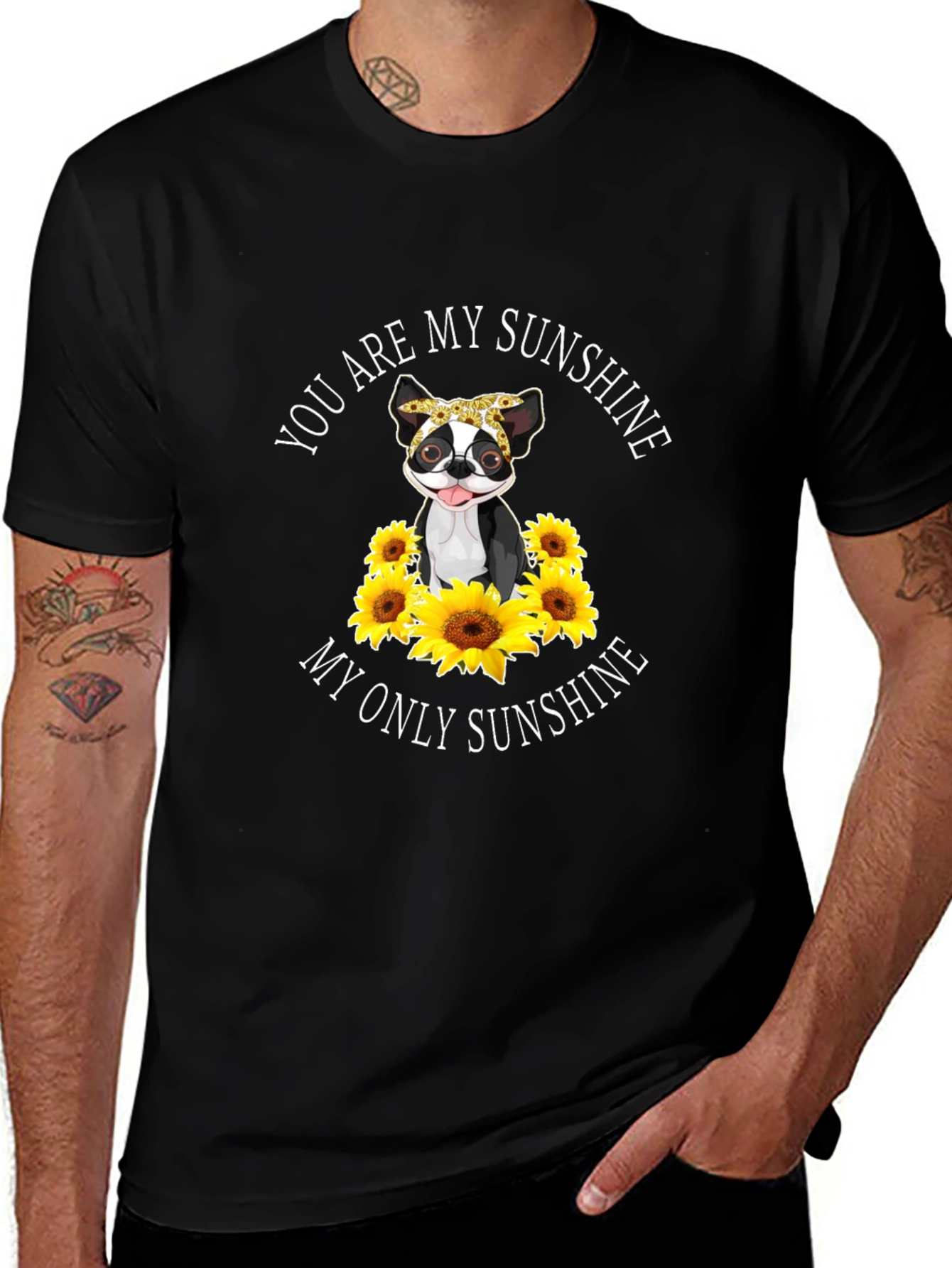 Variant 11 of You Are My Sunshine Dog Sunflower T-Shirt