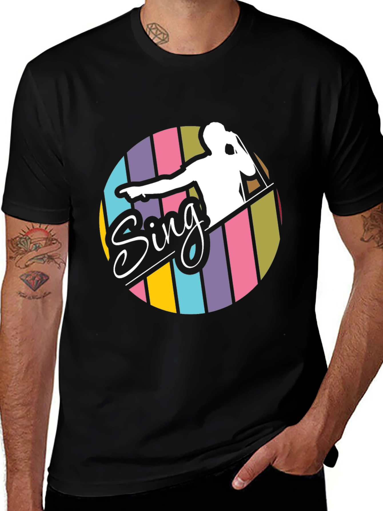 Retro Sing T-Shirt - Vocal Performance Tee