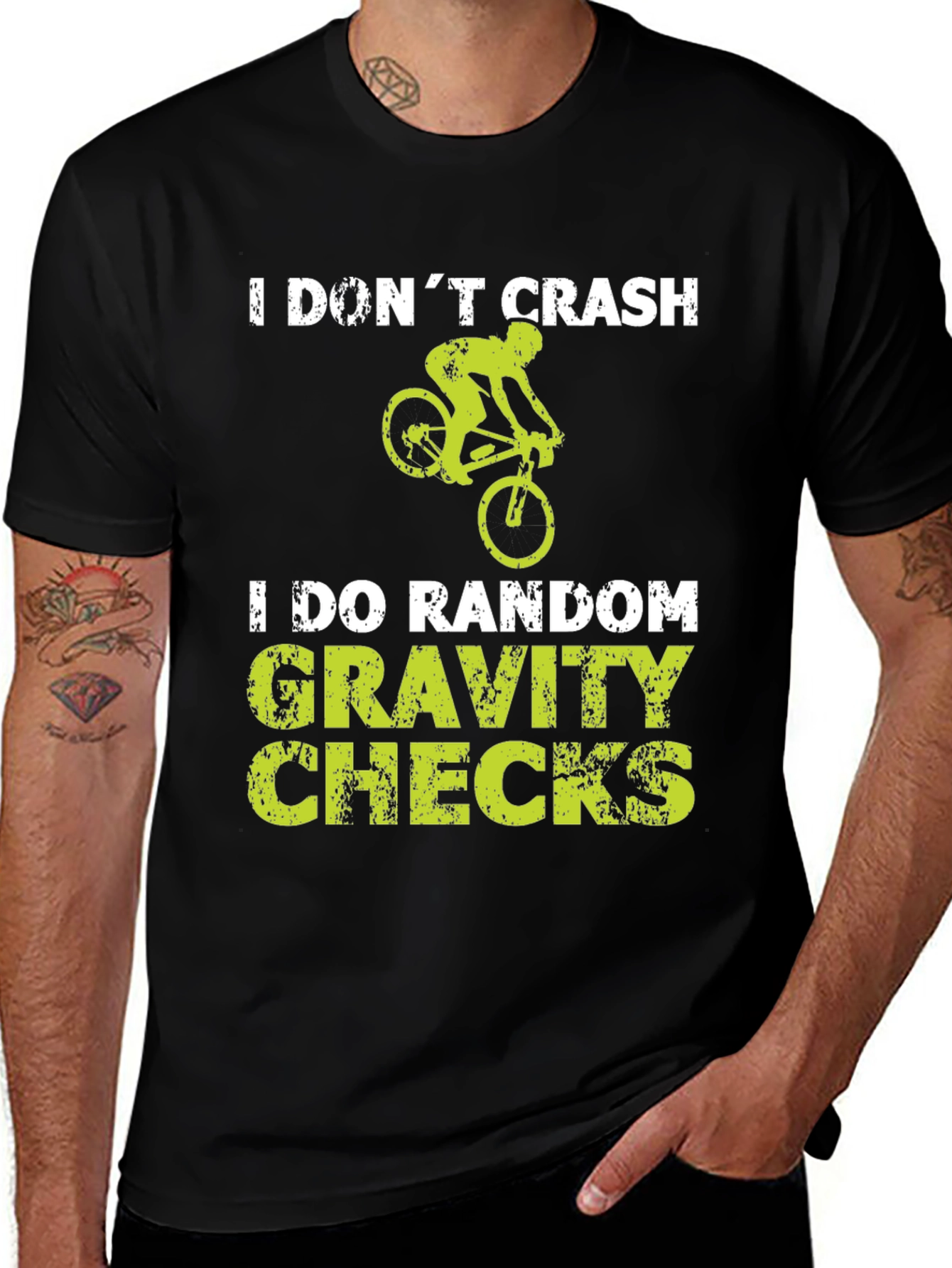 Variant 27 of Funny Biker T-Shirt - Random Gravity Checks