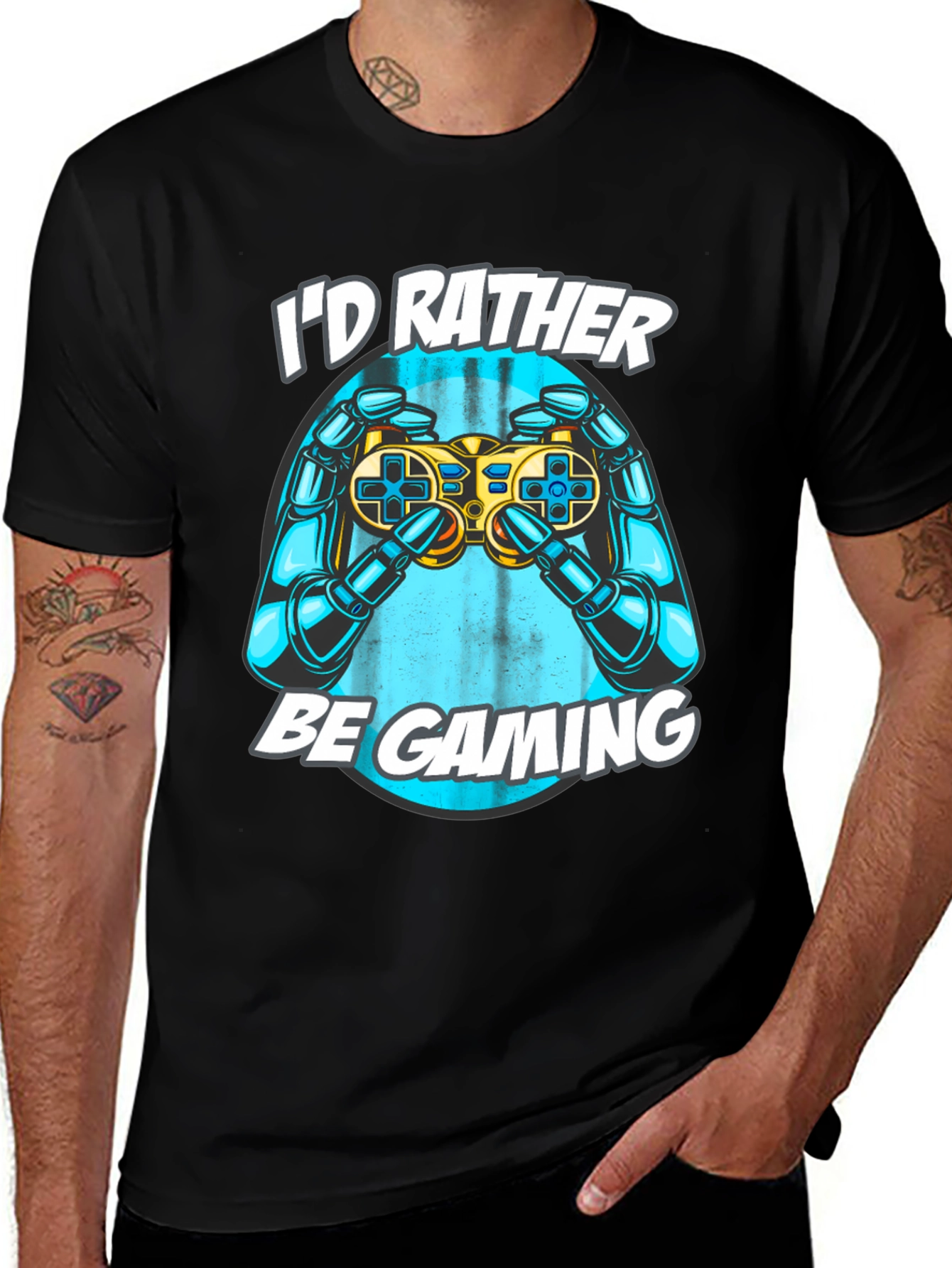 Variant 24 of I'd Rather Be Gaming T-Shirt