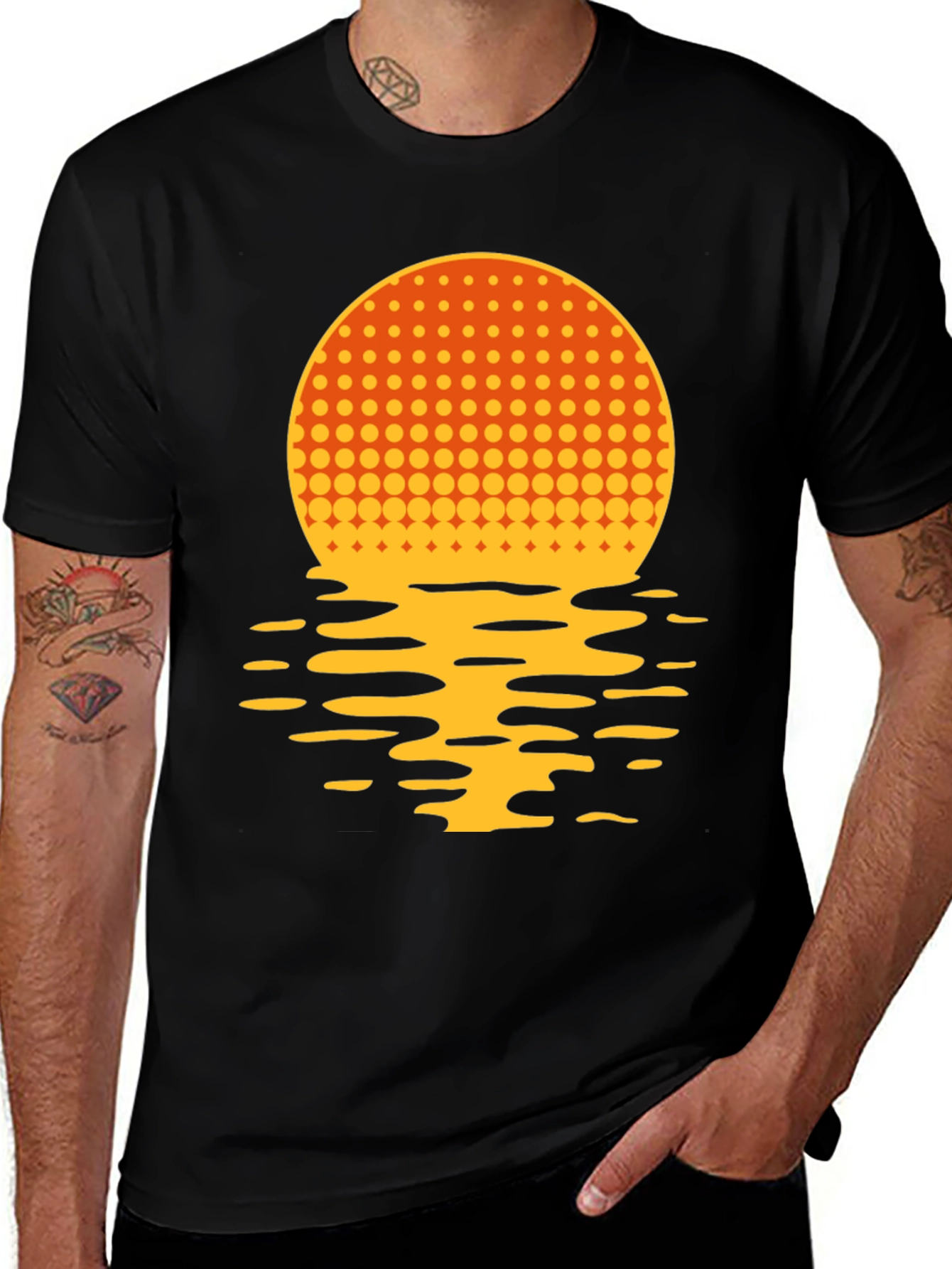 Variant 2 of Sunset Reflection Graphic T-Shirt