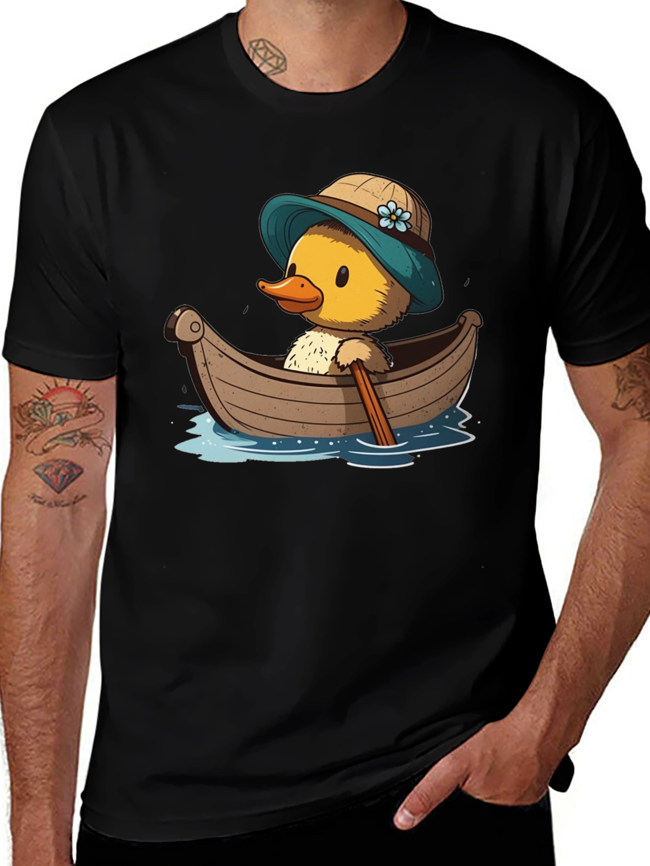 Variant 11 of Duck in a Boat T-Shirt