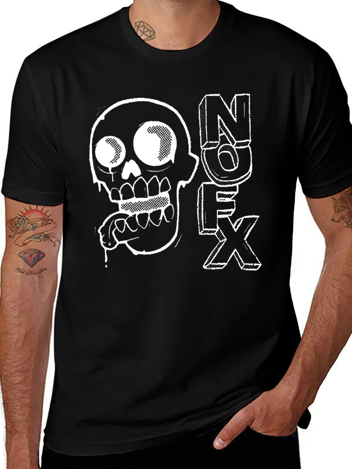NOFX Skull Graphic Black T-Shirt