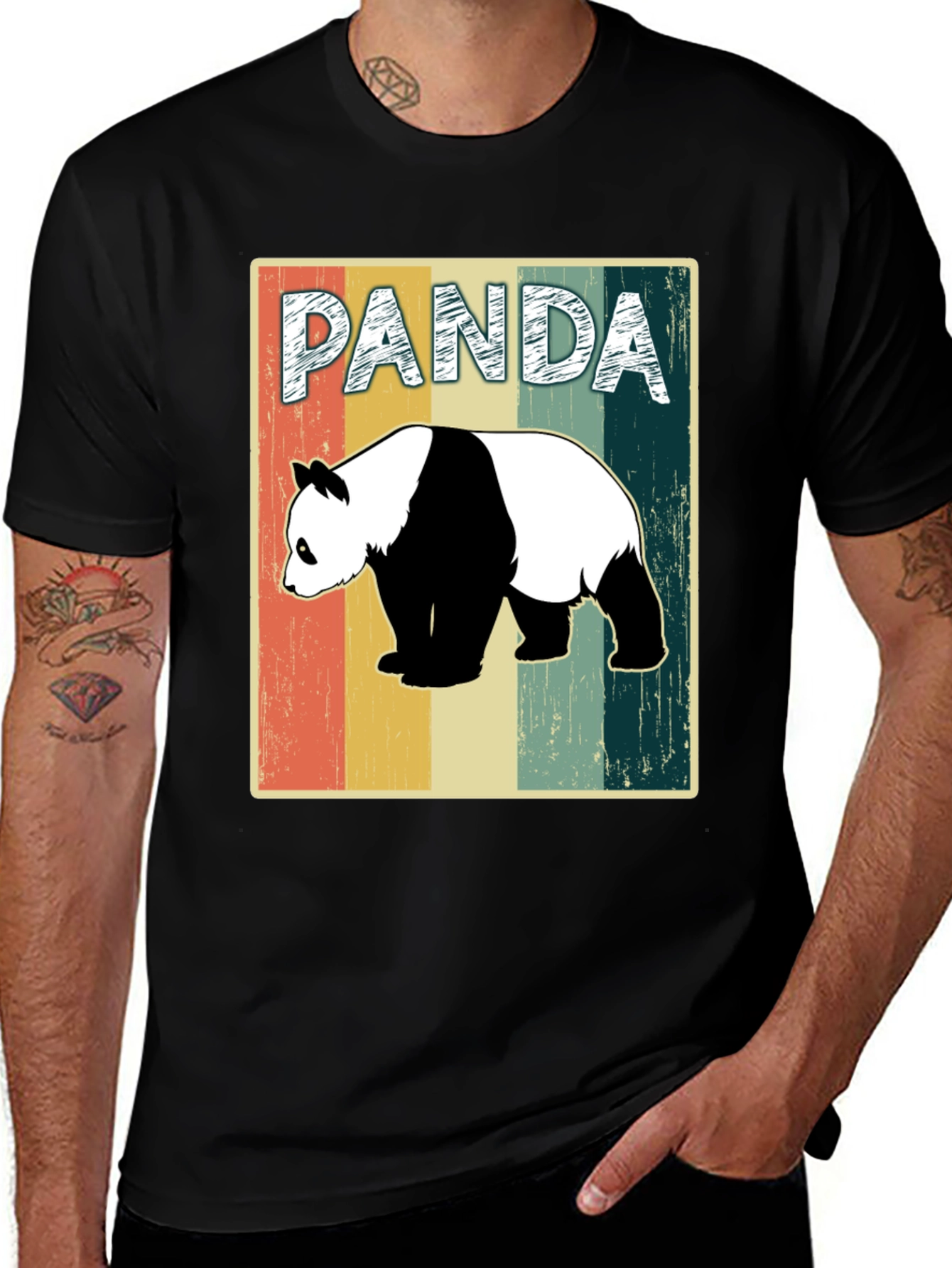 Variant 2 of Retro Panda T-Shirt - Vintage Style Graphic Tee