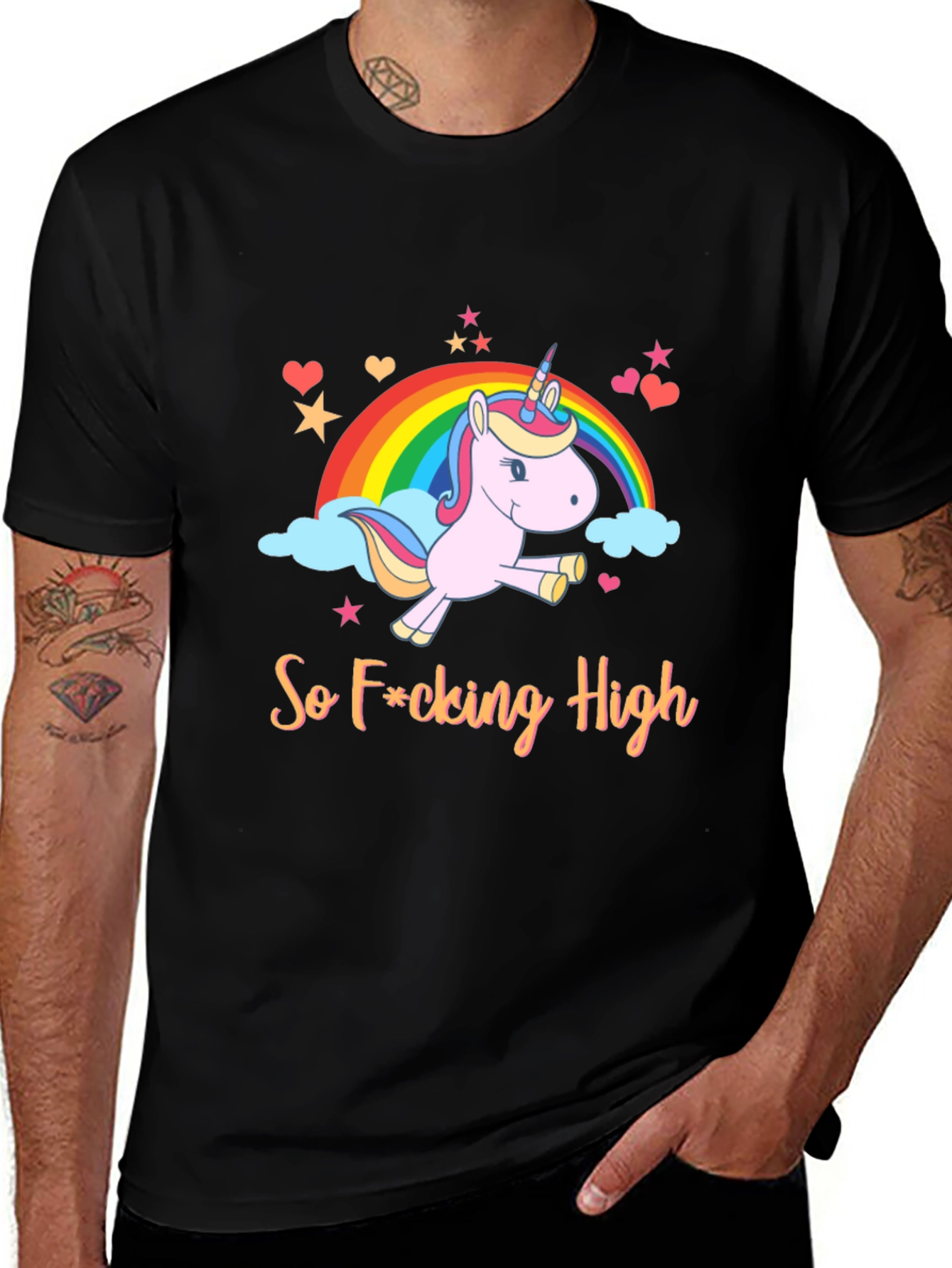 Variant 9 of Unicorn Rainbow Graphic Tee