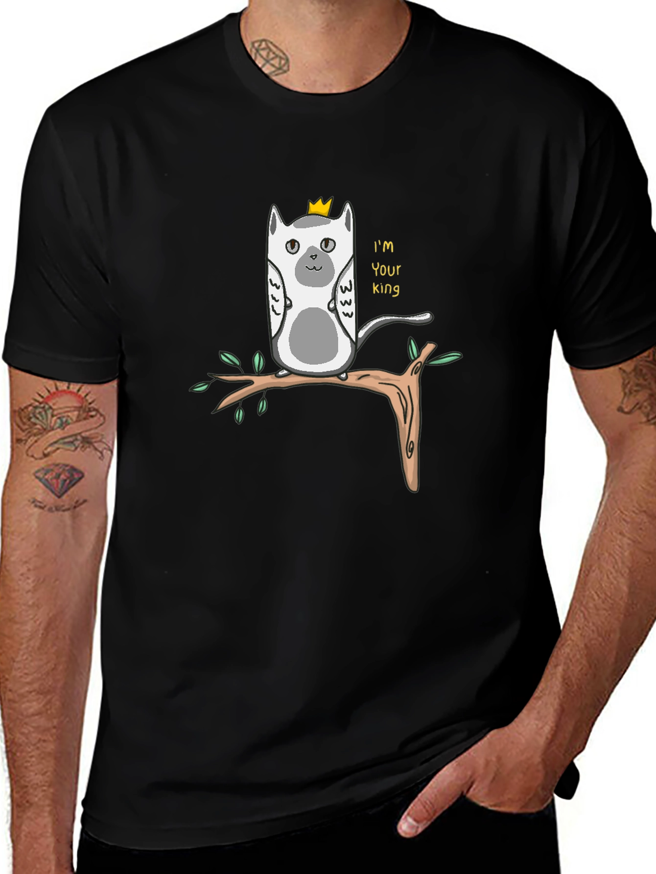 Variant 6 of King Lemur Graphic T-Shirt - Funny Animal Tee