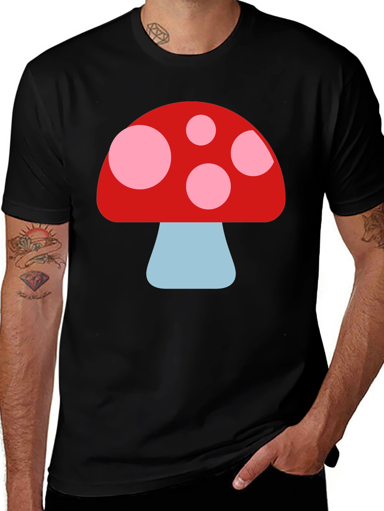 Variant 5 of Mushroom Graphic Tee - Fun, Unique Design