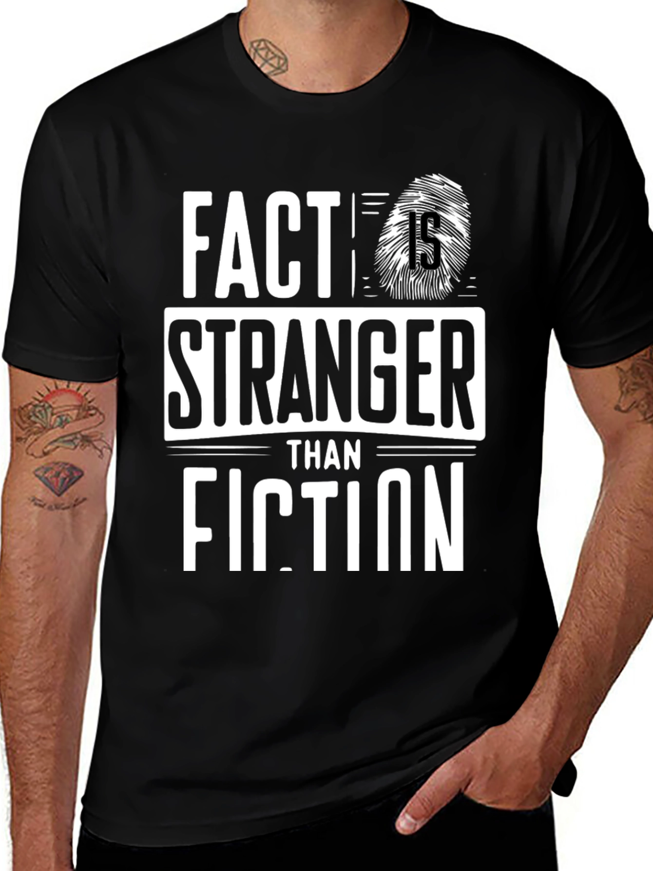 Variant 29 of Fact Stranger Than Fiction Graphic Tee