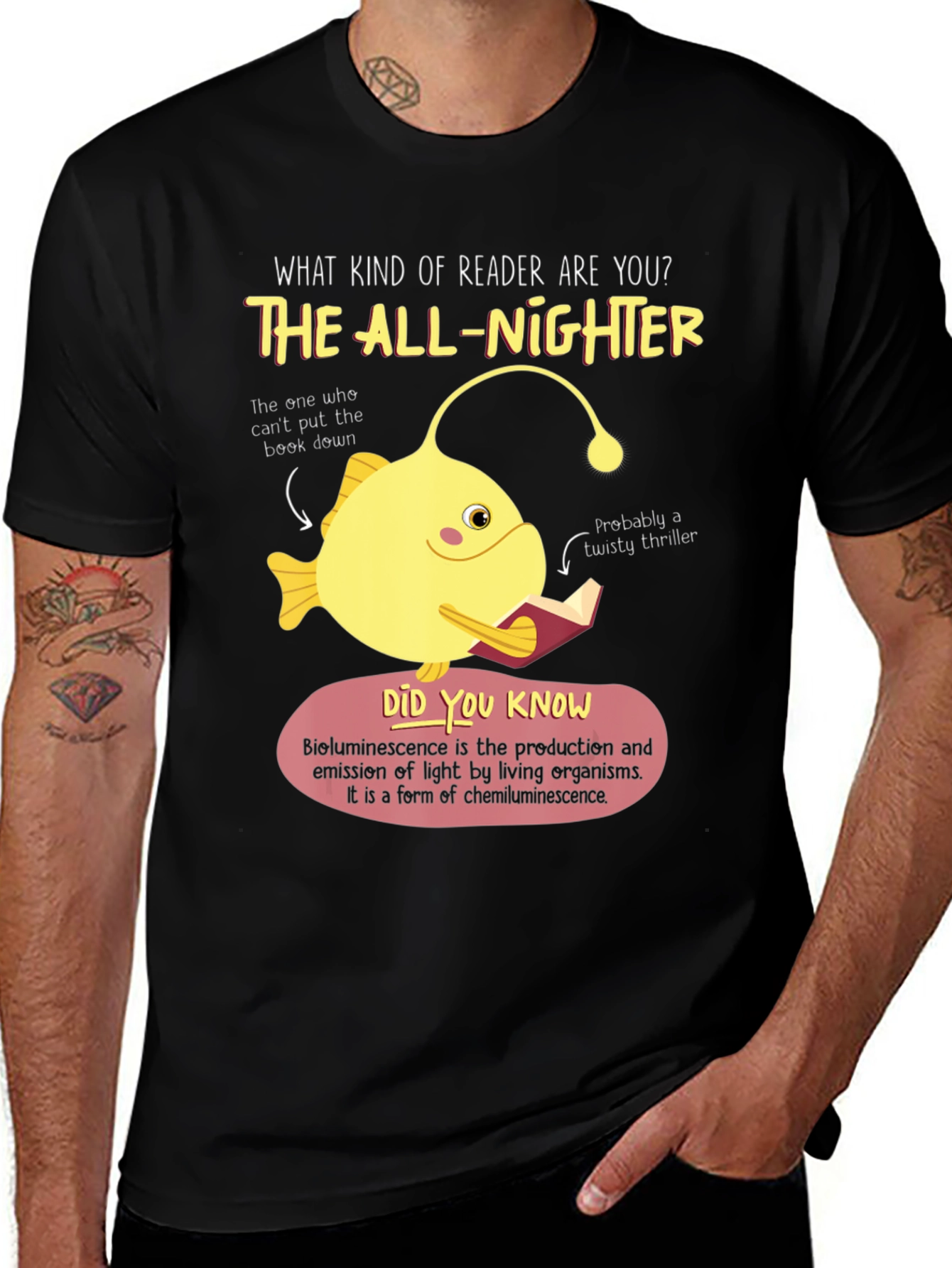 Variant 13 of The All-Nighter Reader T-Shirt