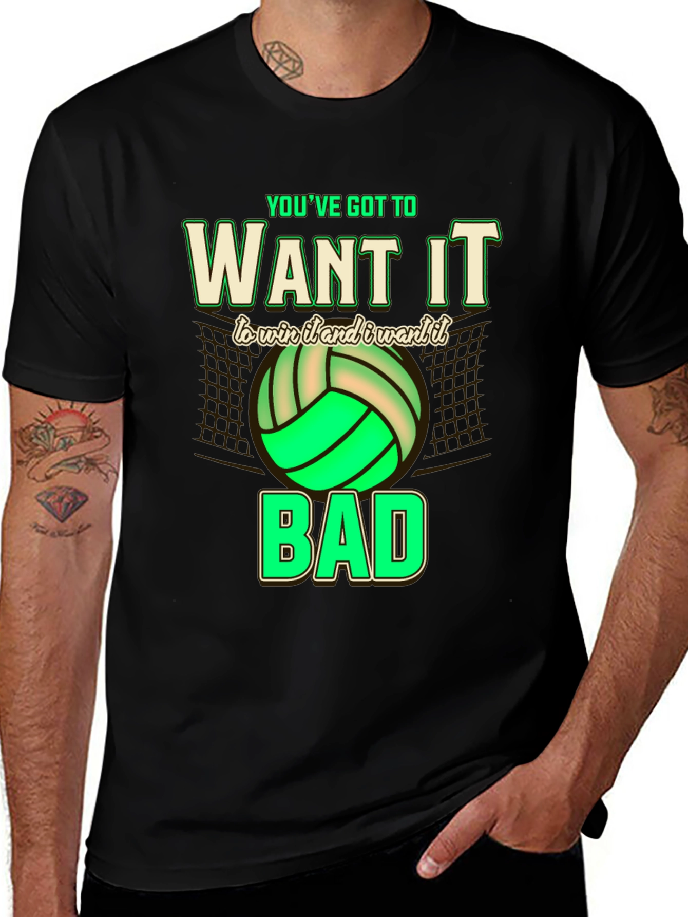 Variant 8 of Volleyball Graphic Tee - Want It Bad