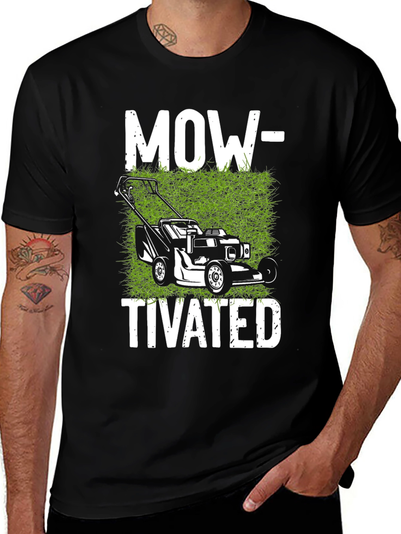 Mowtivated Funny Lawn Mowing T-Shirt