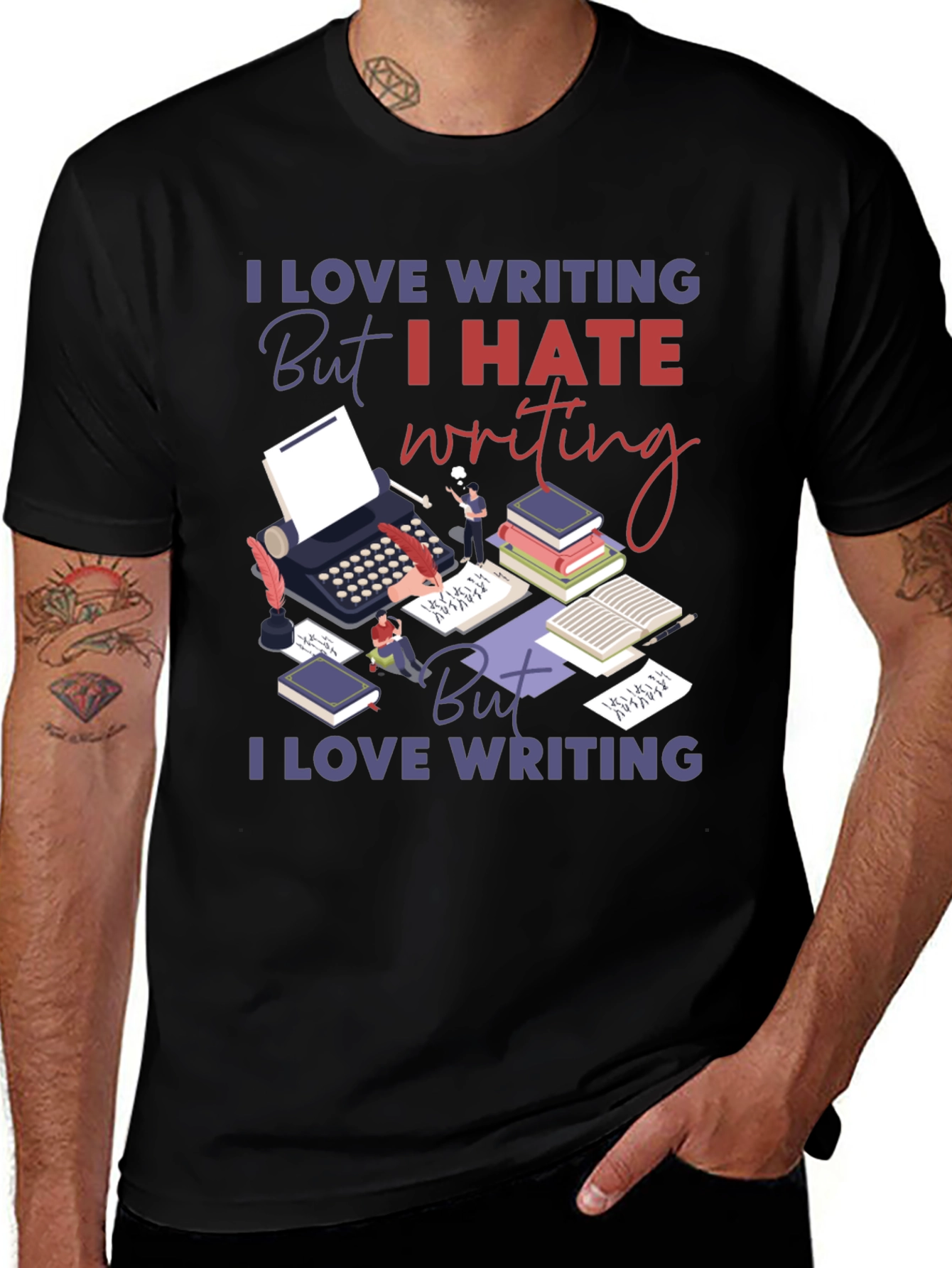I Love Writing T-Shirt