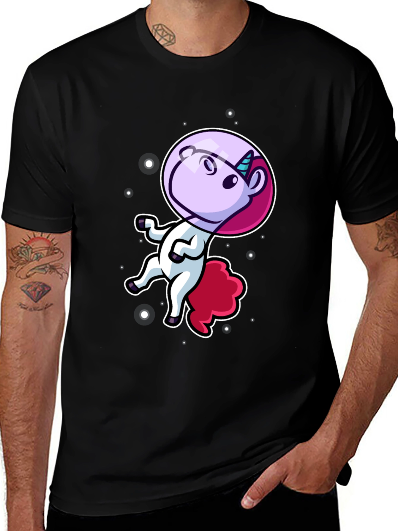 Variant 13 of Astronaut Unicorn Graphic T-Shirt
