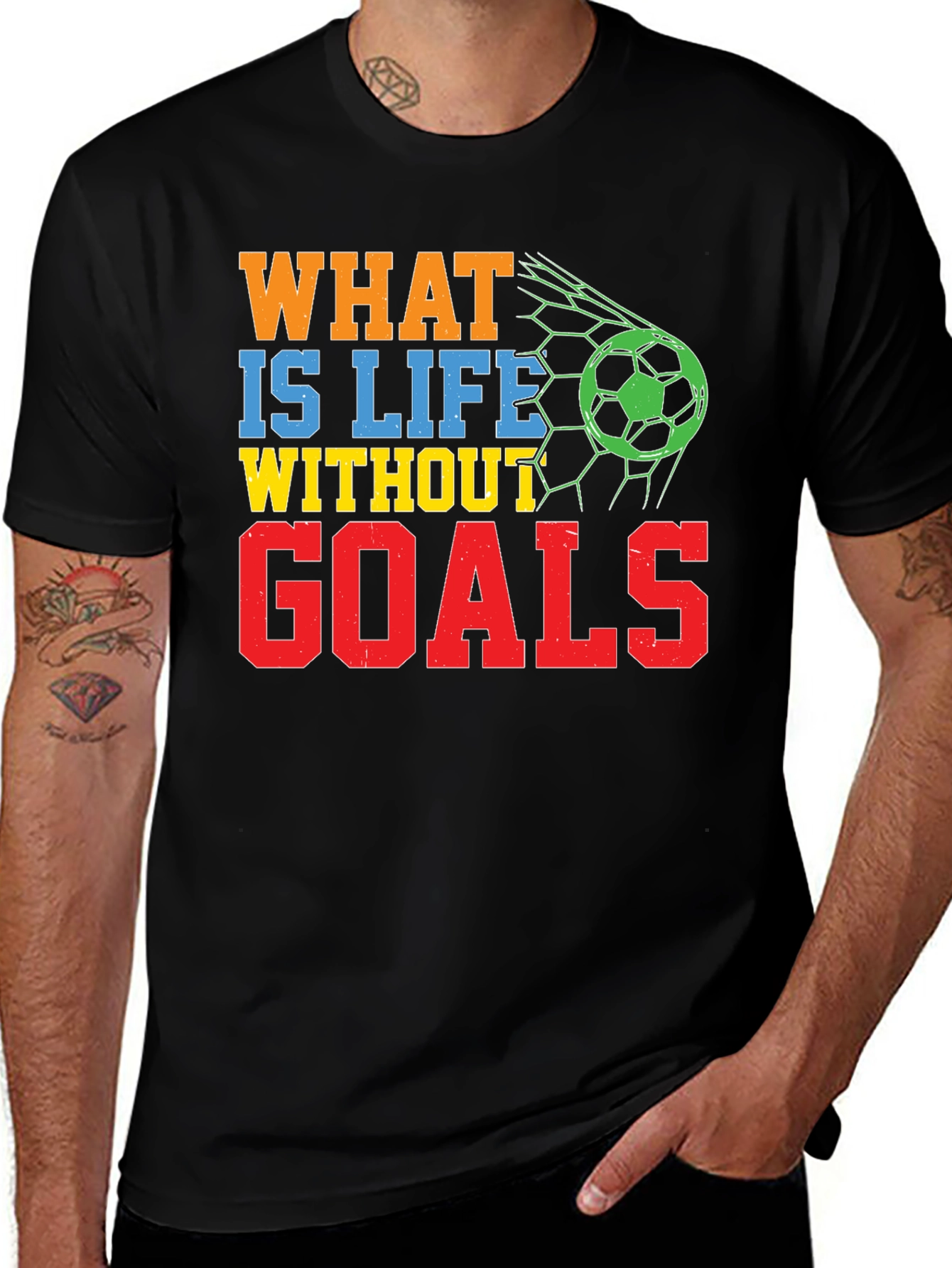 Variant 7 of What is Life Without Goals? Graphic T-Shirt