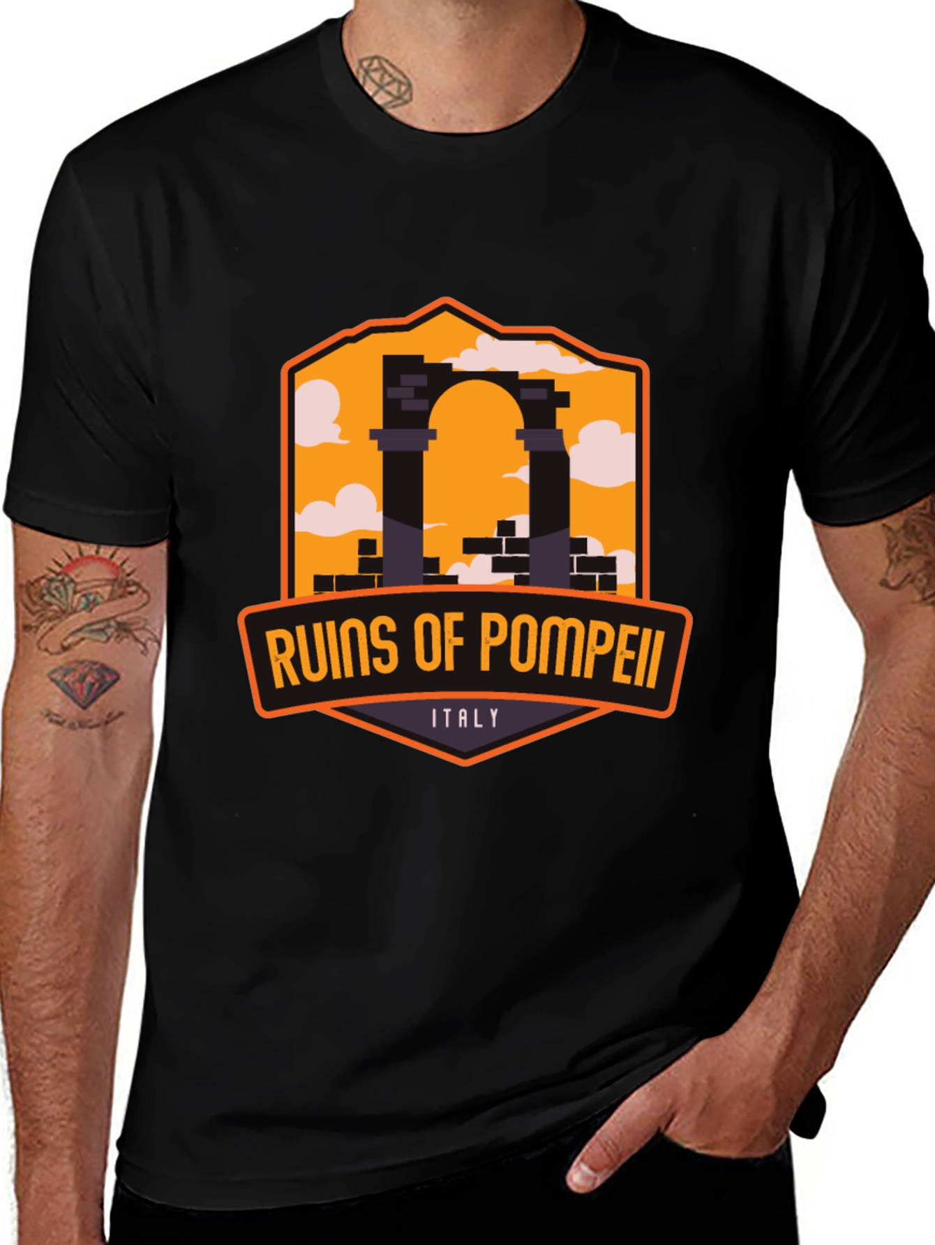 Variant 20 of Ruins of Pompeii Italy Graphic Tee