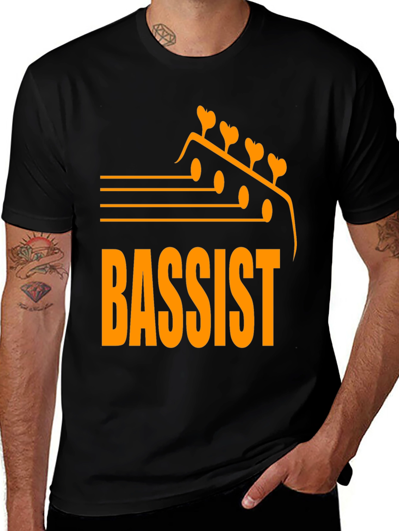 Variant 29 of Bassist Graphic T-Shirt - Musician Apparel