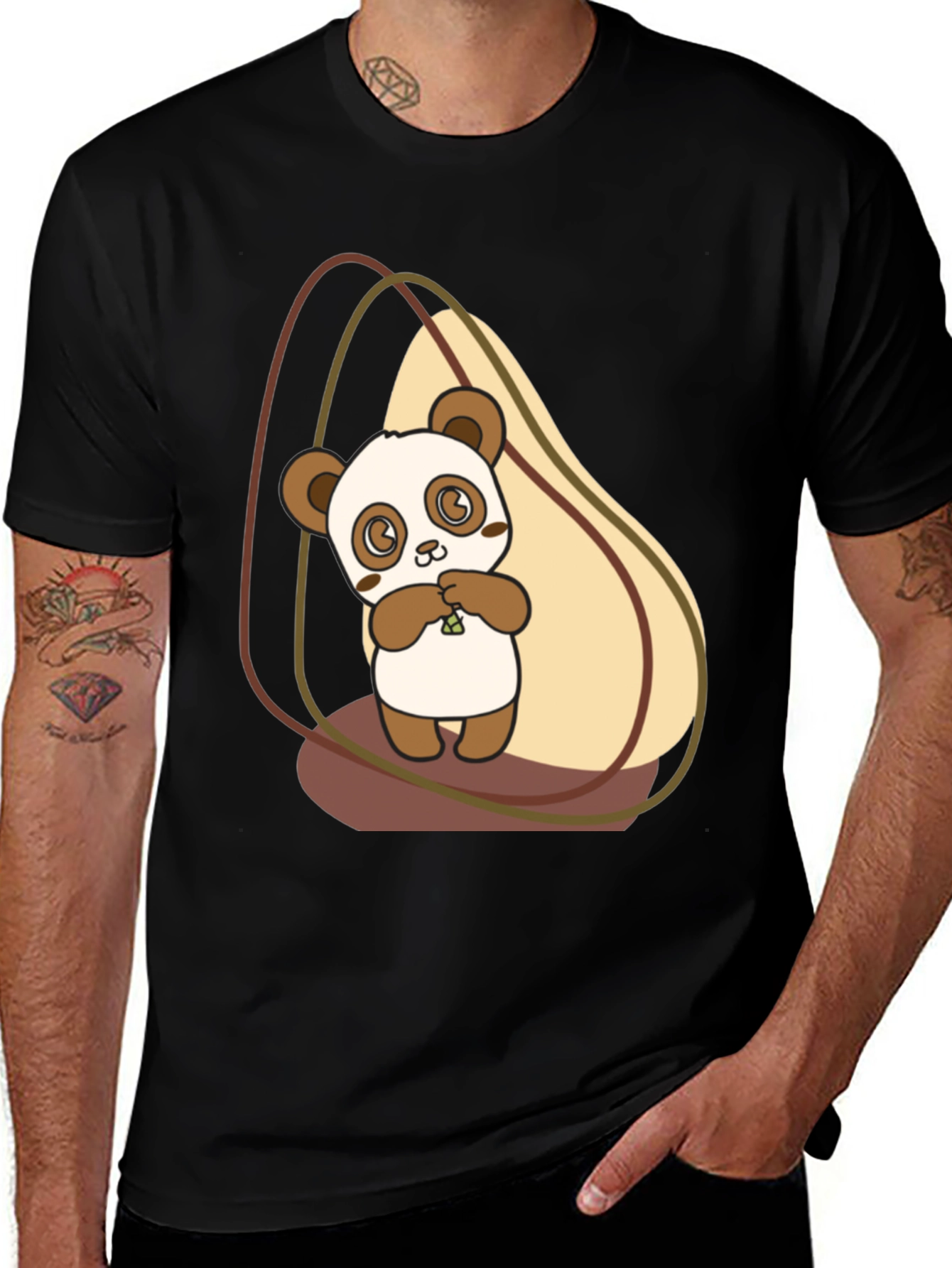Variant 24 of Cute Panda Graphic Tee - Soft Cotton Blend