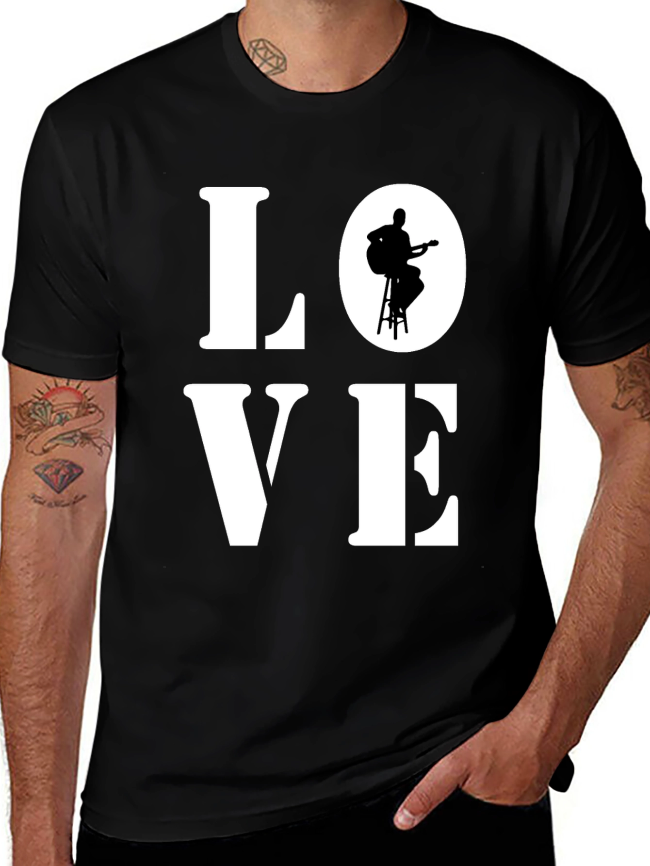 Variant 26 of Love Guitarist T-Shirt - Music Lover Tee