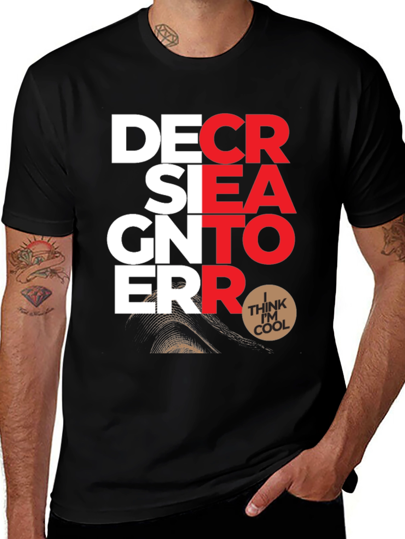 Variant 7 of Designer Error Graphic Print T-Shirt