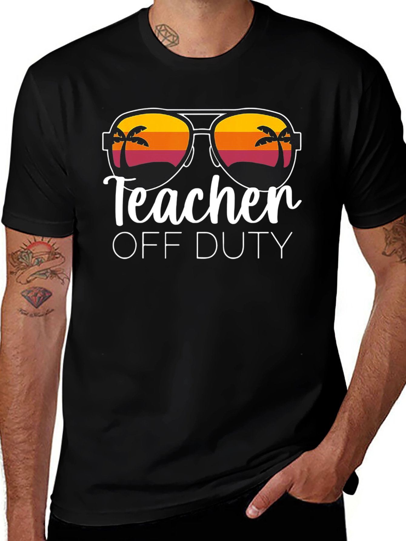 Variant 28 of Teacher Off Duty Graphic T-Shirt