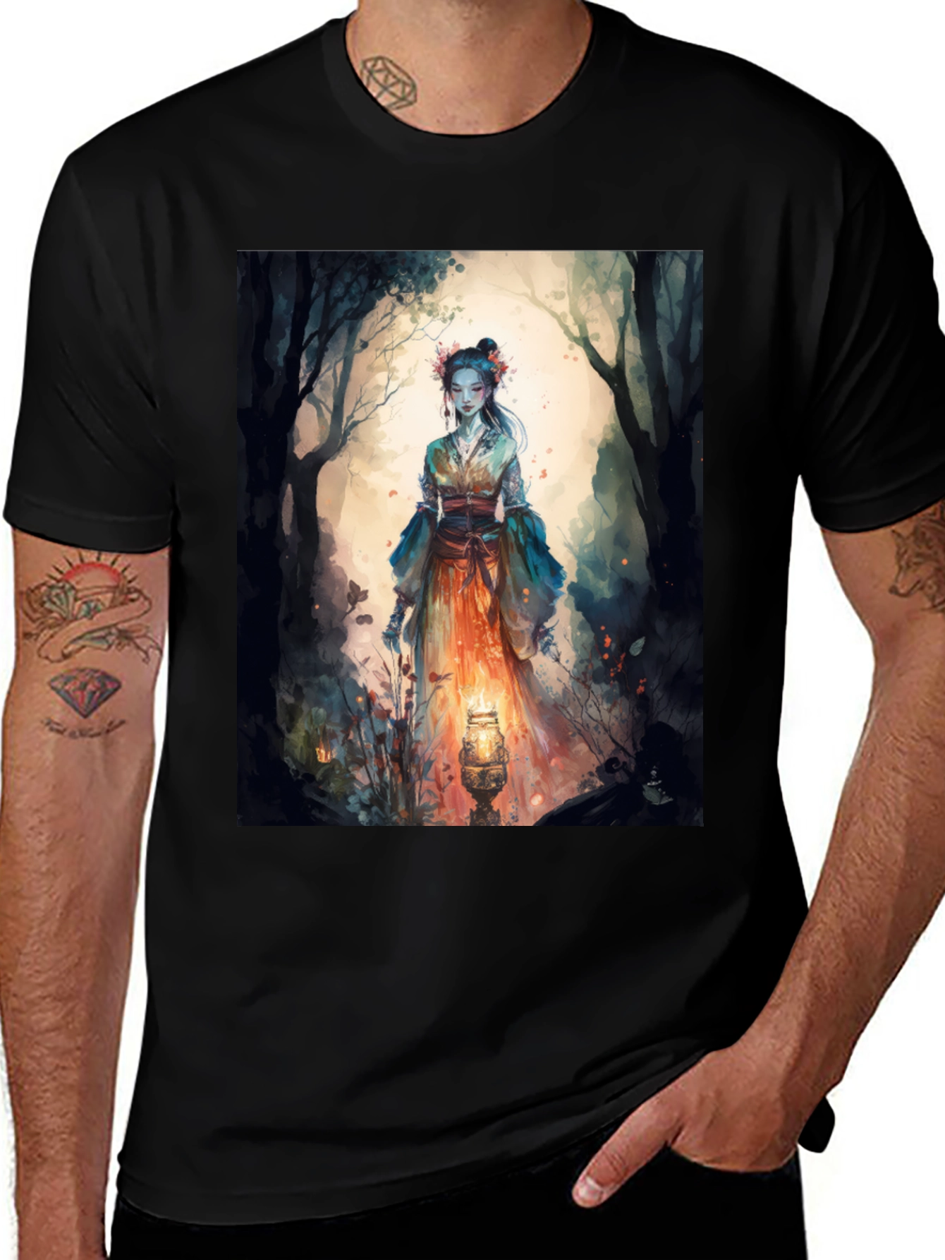 Variant 21 of Mystic Forest T-Shirt - Unique Artistic Design
