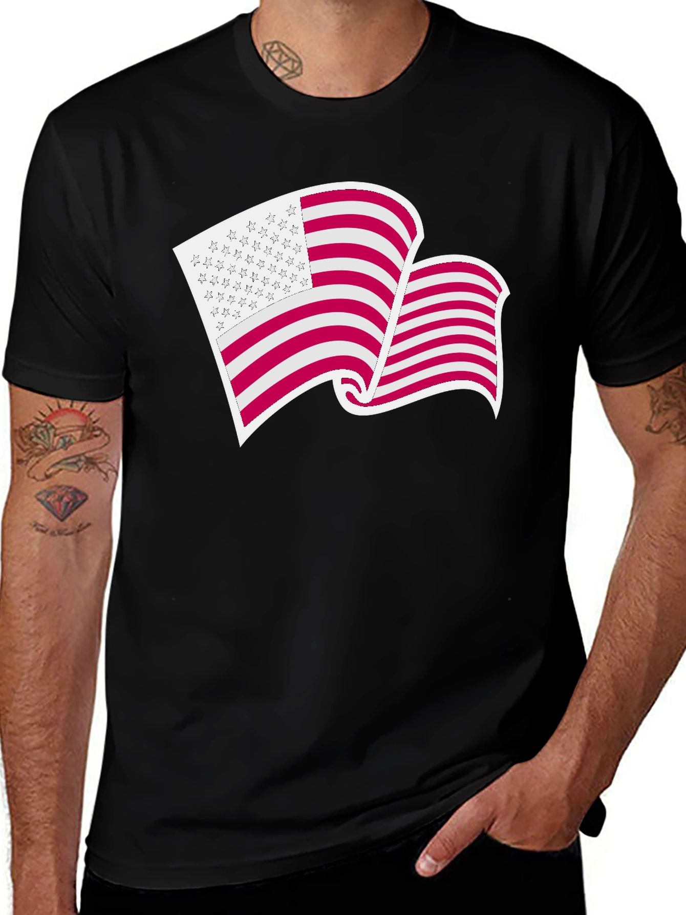 Variant 25 of USA Flag Graphic T-Shirt - Patriotic Pride
