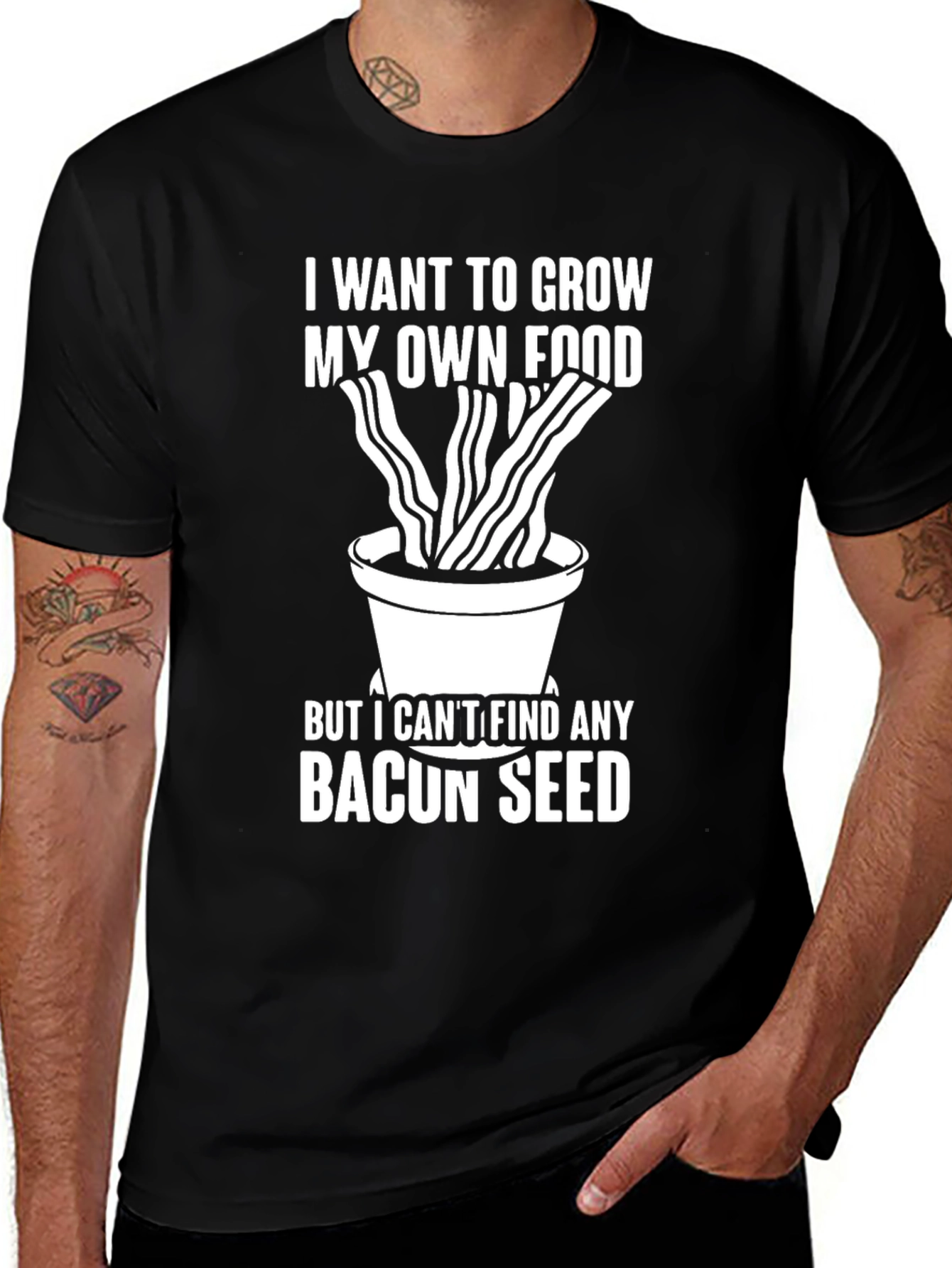 Variant 15 of Funny Bacon Seed T-Shirt