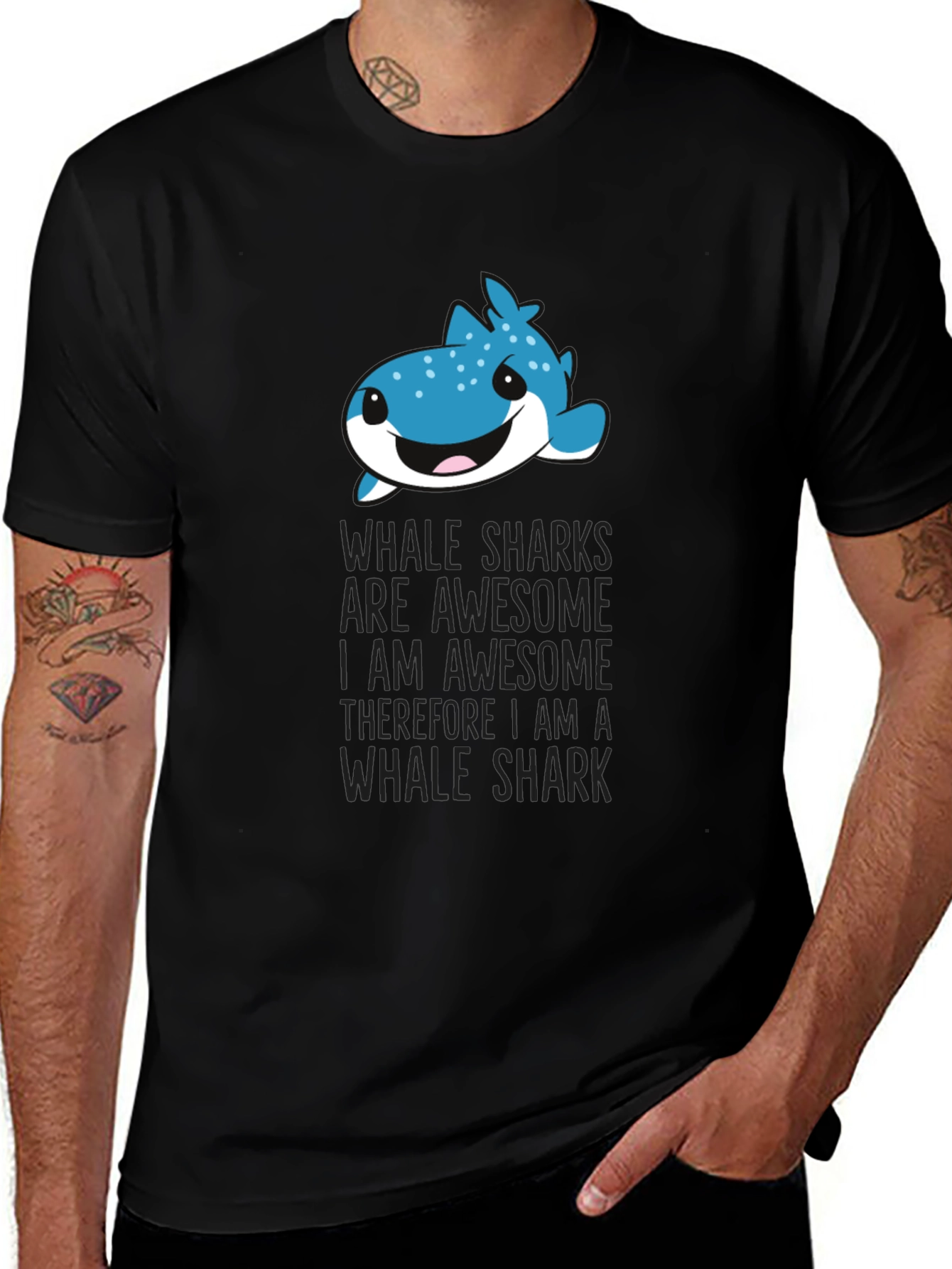 Variant 9 of Whale Shark Awesome Funny Graphic T-Shirt