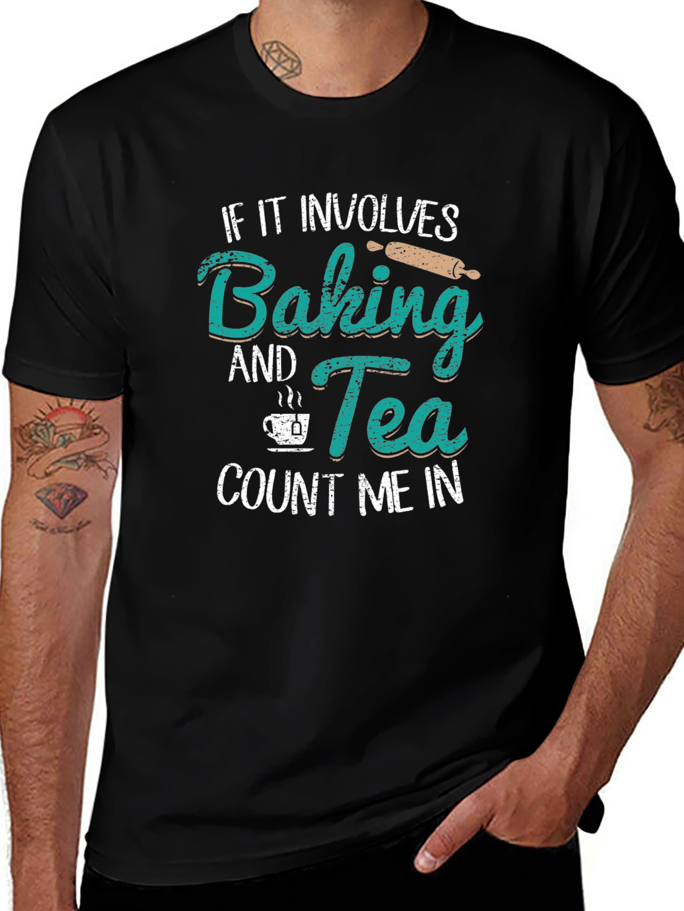 Variant 16 of Baking and Tea Graphic T-Shirt - Unisex