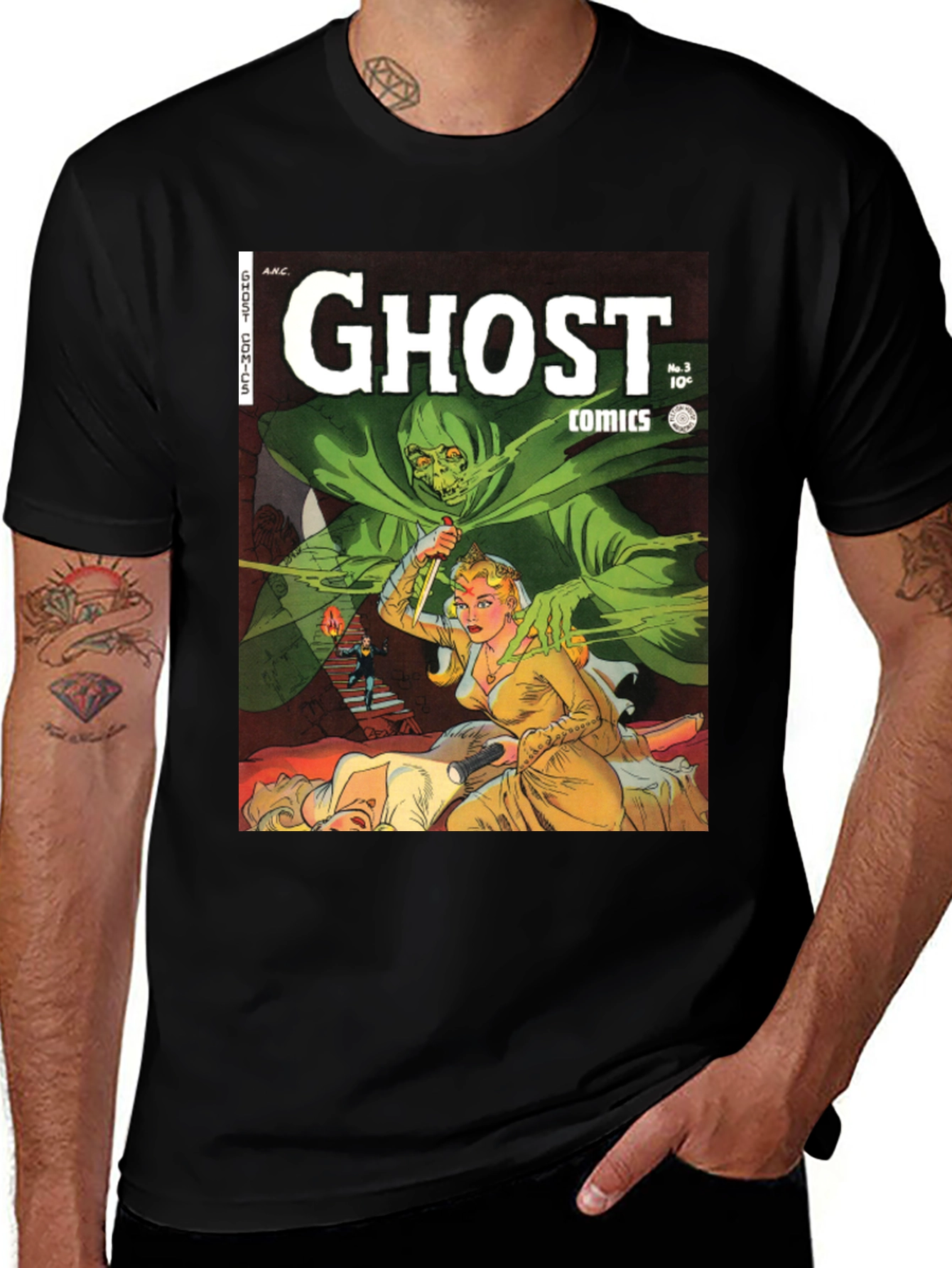 Variant 24 of Ghost Comic Book Cover T-Shirt