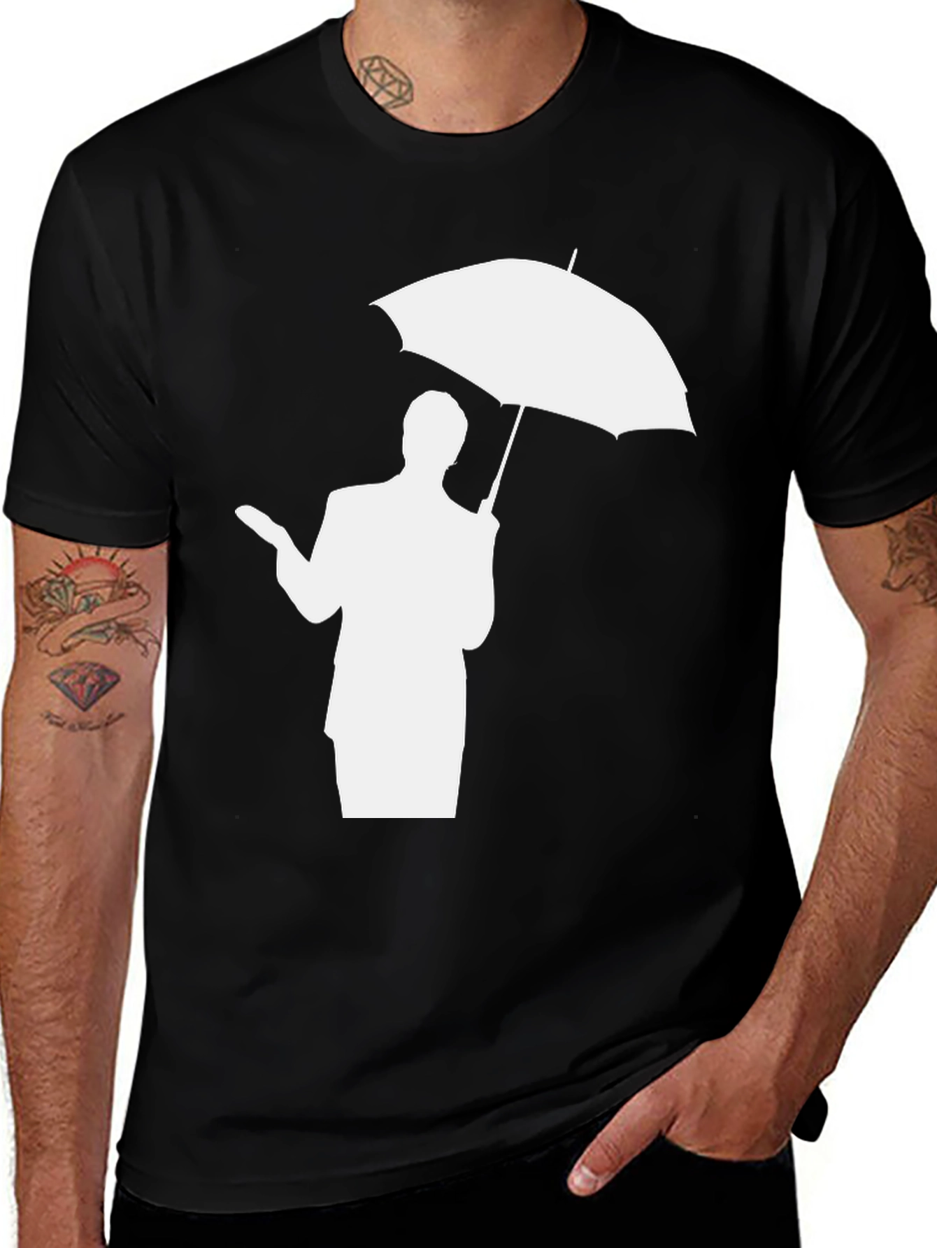 Variant 3 of Umbrella Academy Silhouette T-Shirt