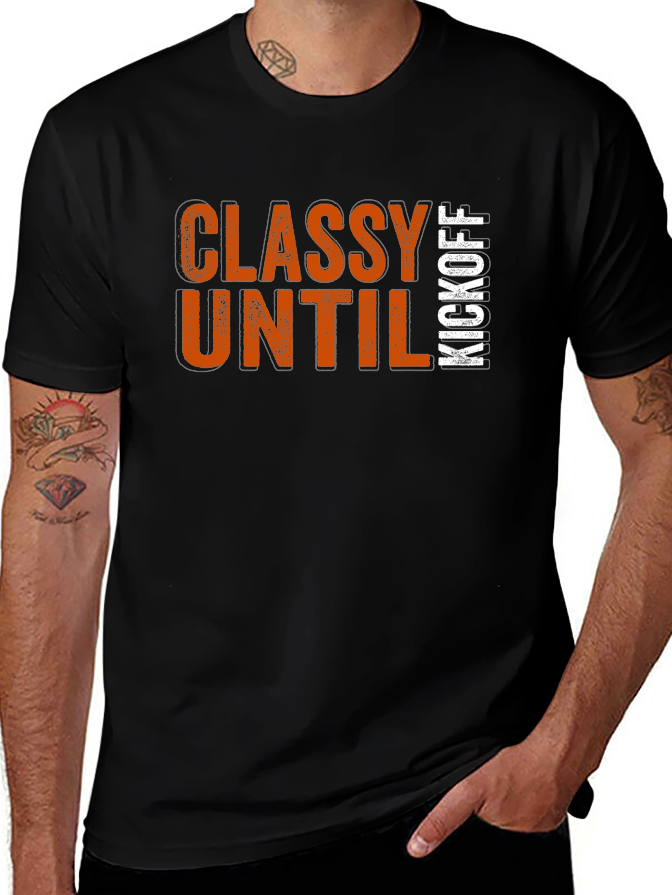 Variant 27 of Classy Until Kickoff T-Shirt - Game Day Apparel