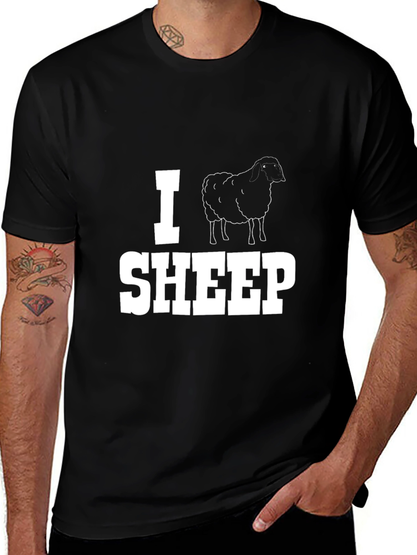 Variant 27 of I Sheep T-Shirt - Cotton Tee