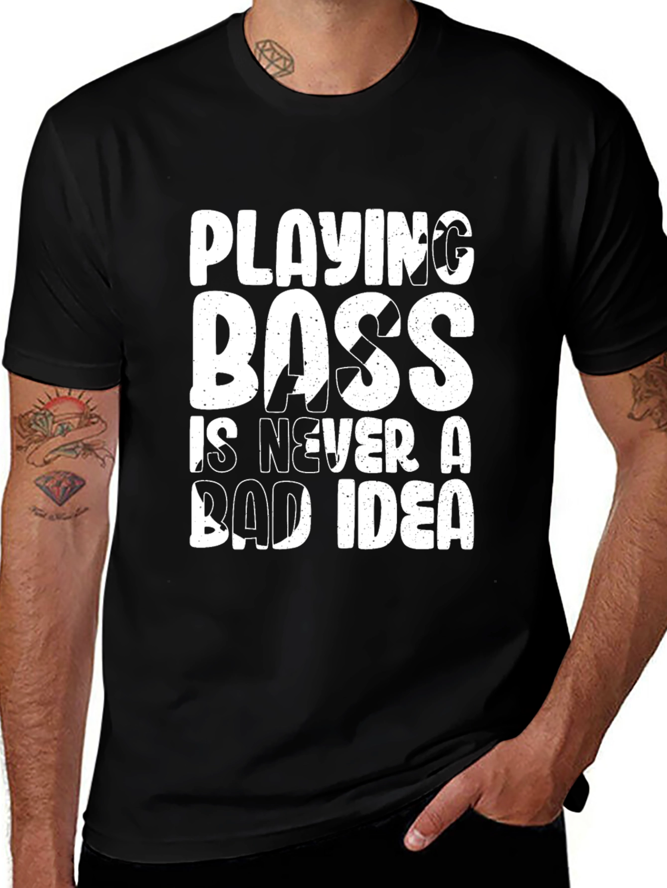 Variant 29 of Playing Boss Graphic Tee - Black Cotton T-Shirt
