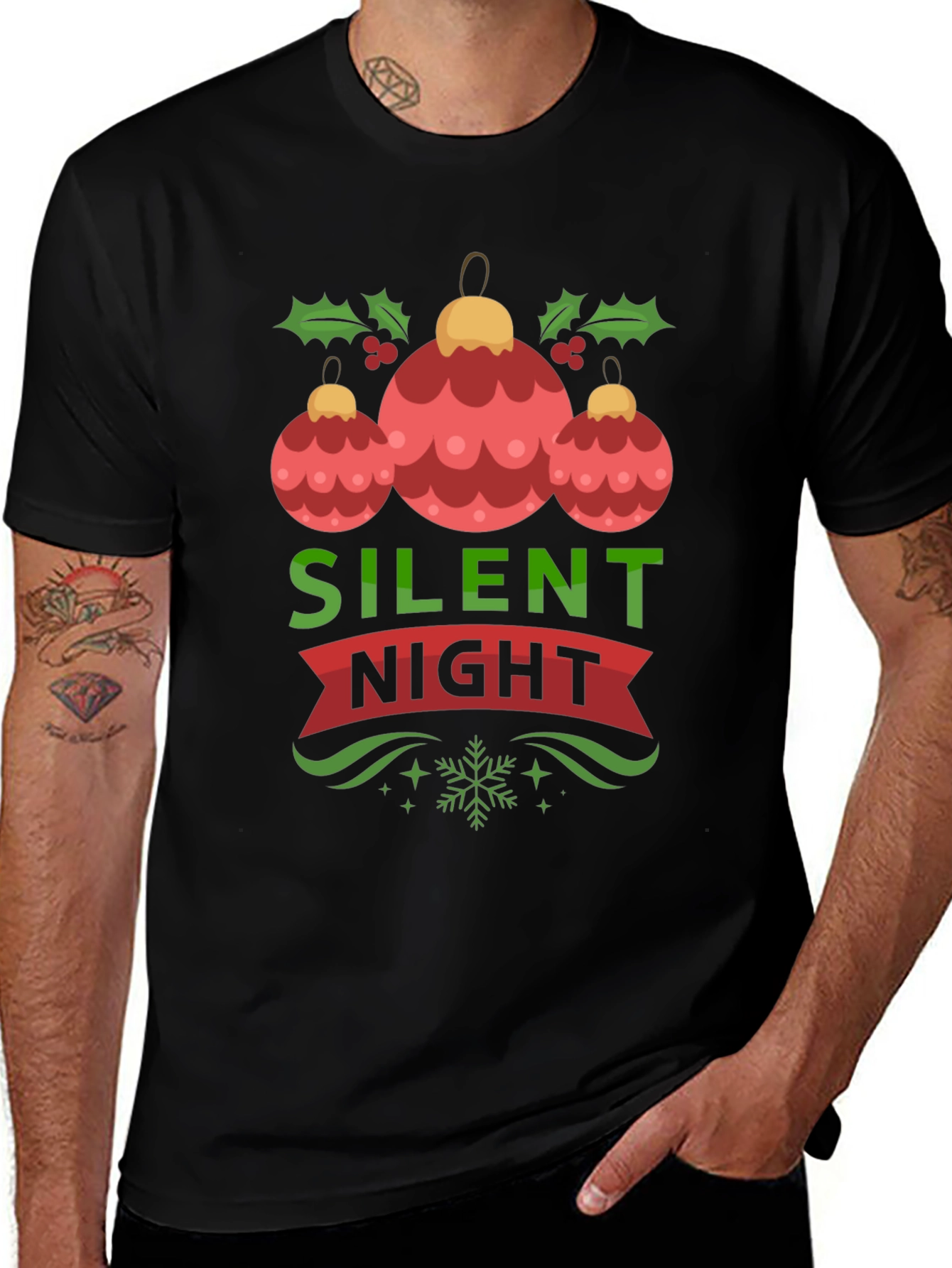 Silent Night Christmas Ornament T-Shirt