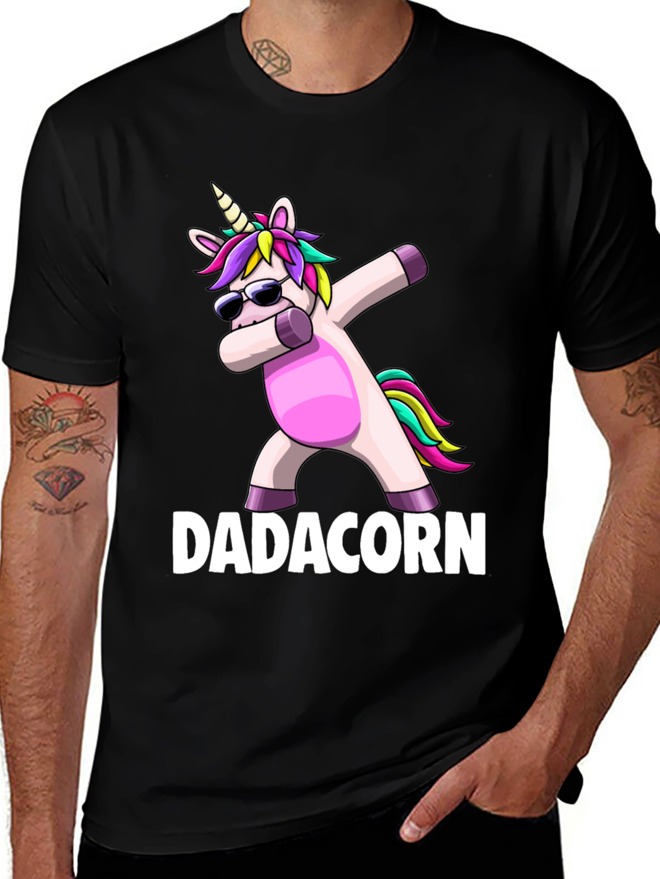 Dadacorn T-Shirt - Funny Unicorn Dad Tee