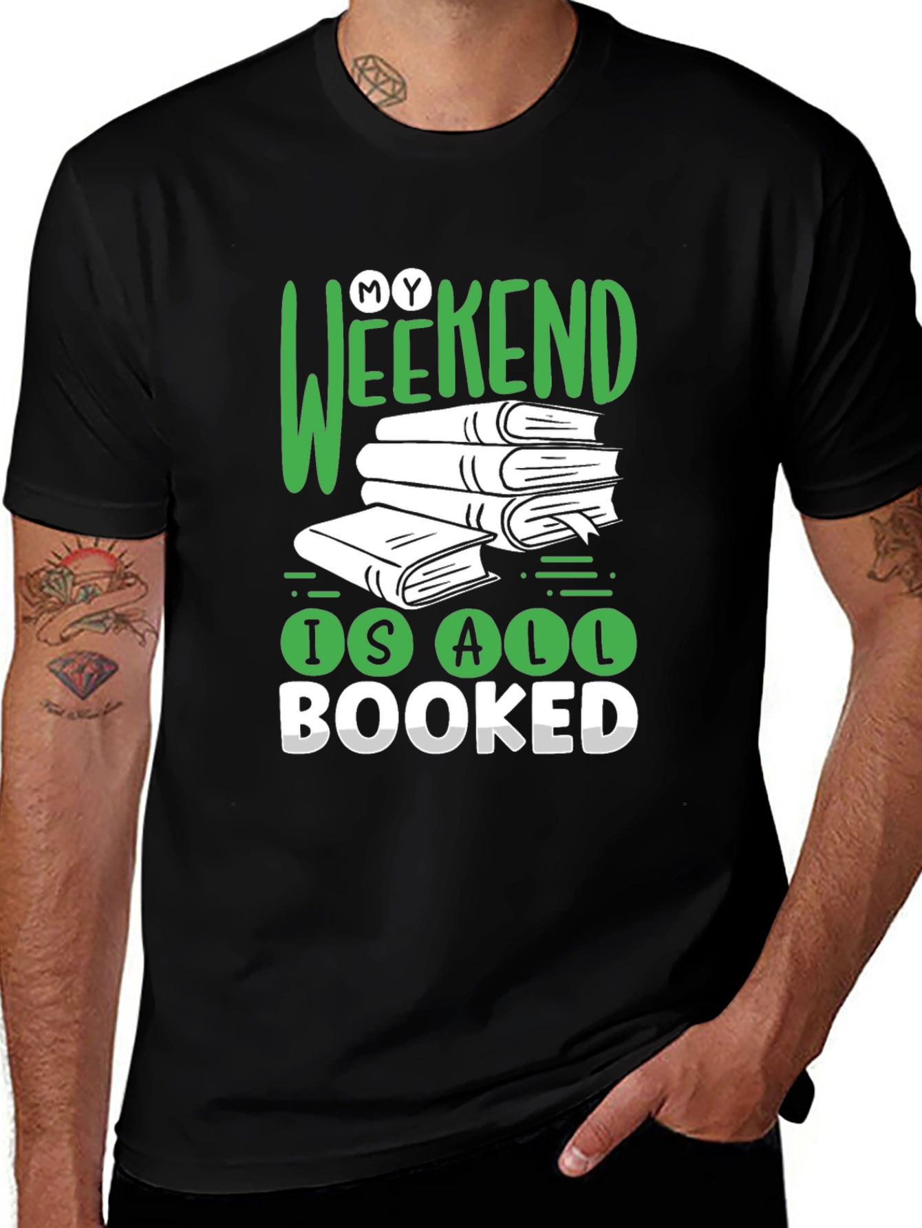 Variant 4 of My Weekend is All Booked T-Shirt - Reader Apparel