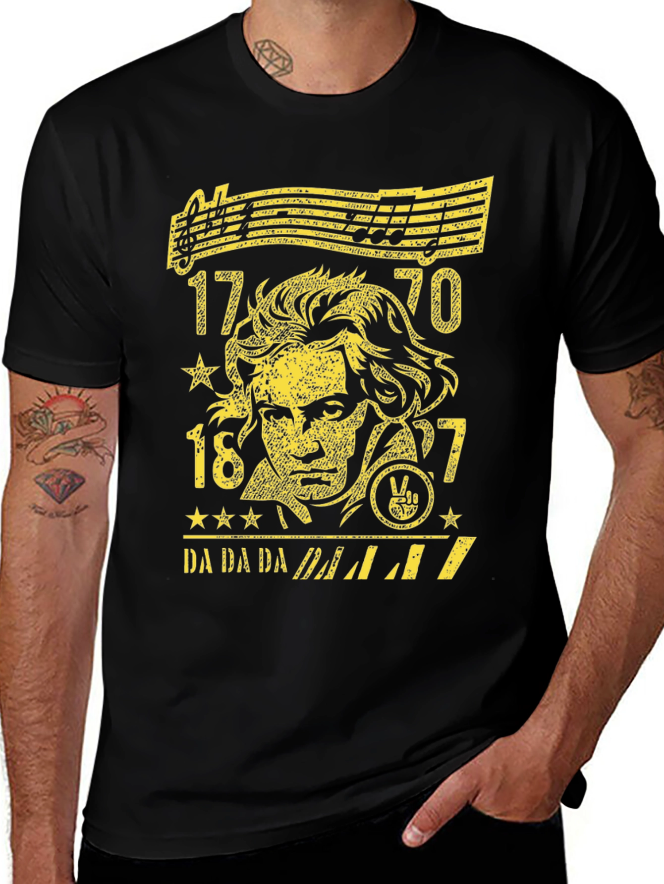 Beethoven Graphic Tee - Music Lover T-Shirt