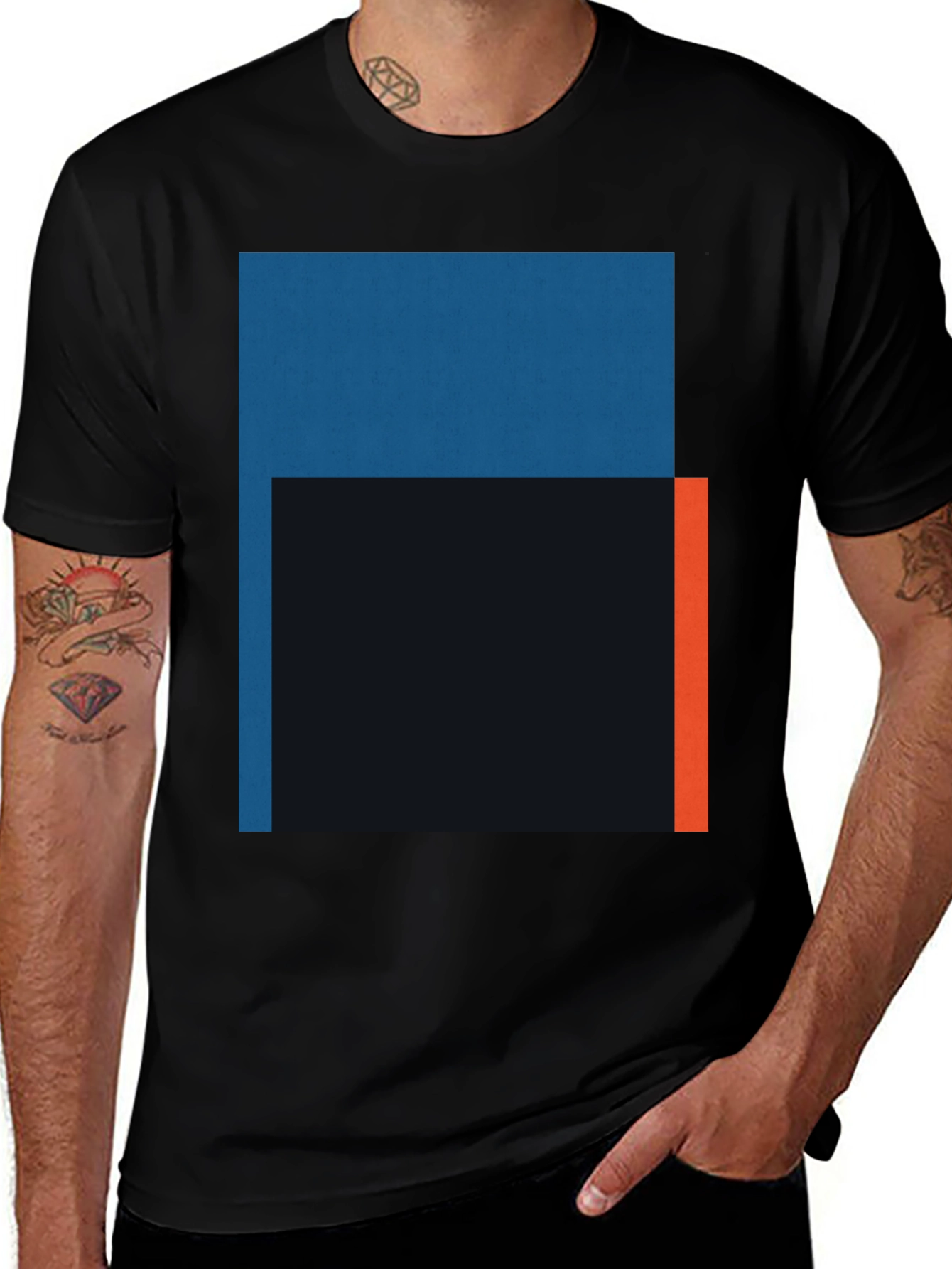 Variant 16 of Abstract Color Block Graphic Tee
