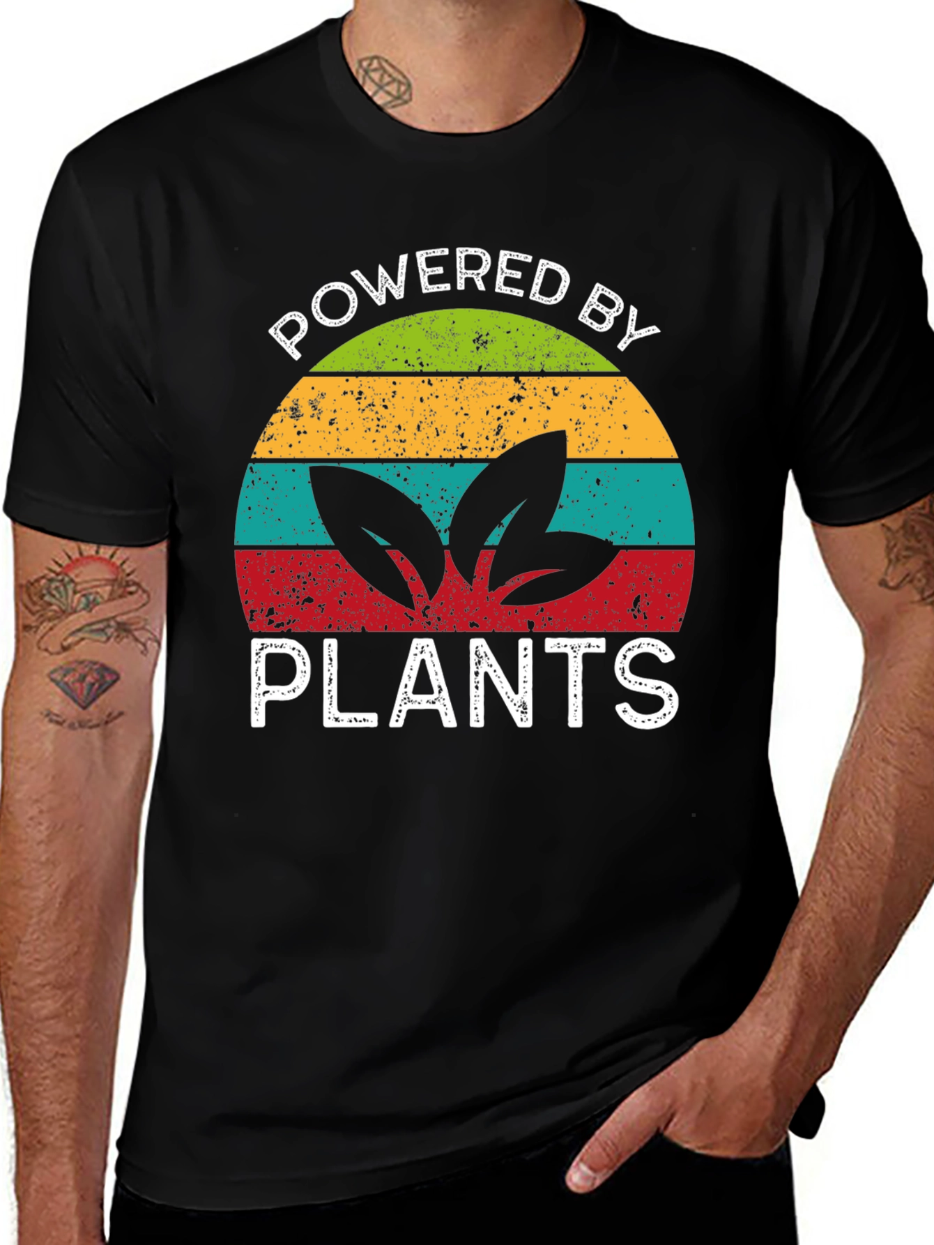 Variant 14 of Powered by Plants Graphic Tee - Vegan Shirt
