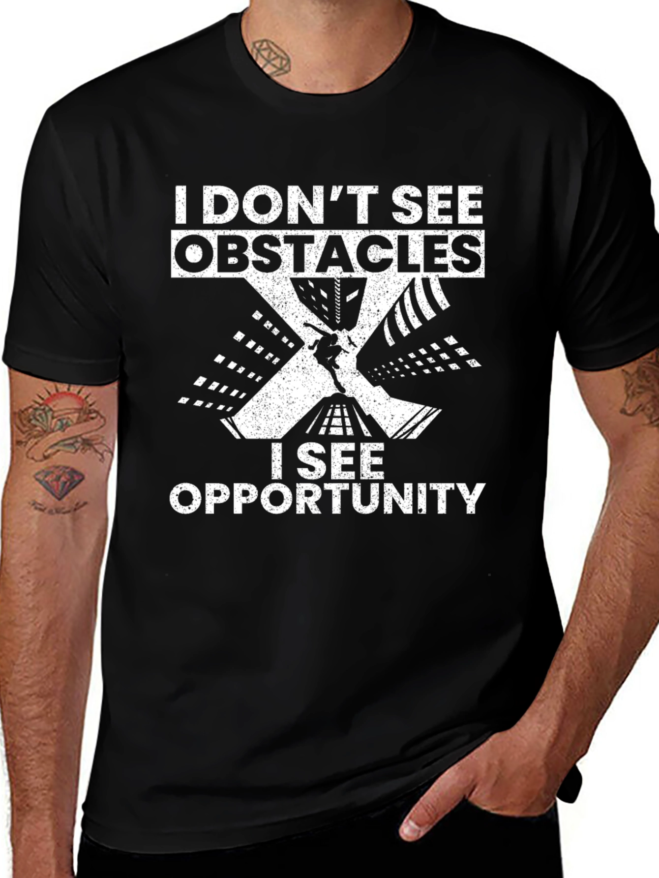 Variant 28 of Obstacles Opportunity Graphic Tee
