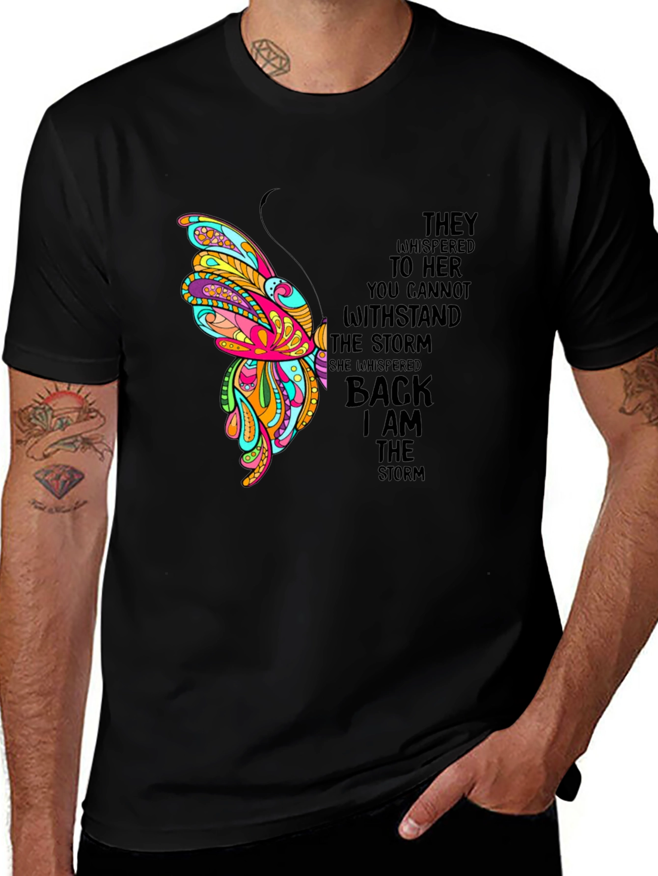 Variant 14 of I Am The Storm Butterfly Graphic Tee