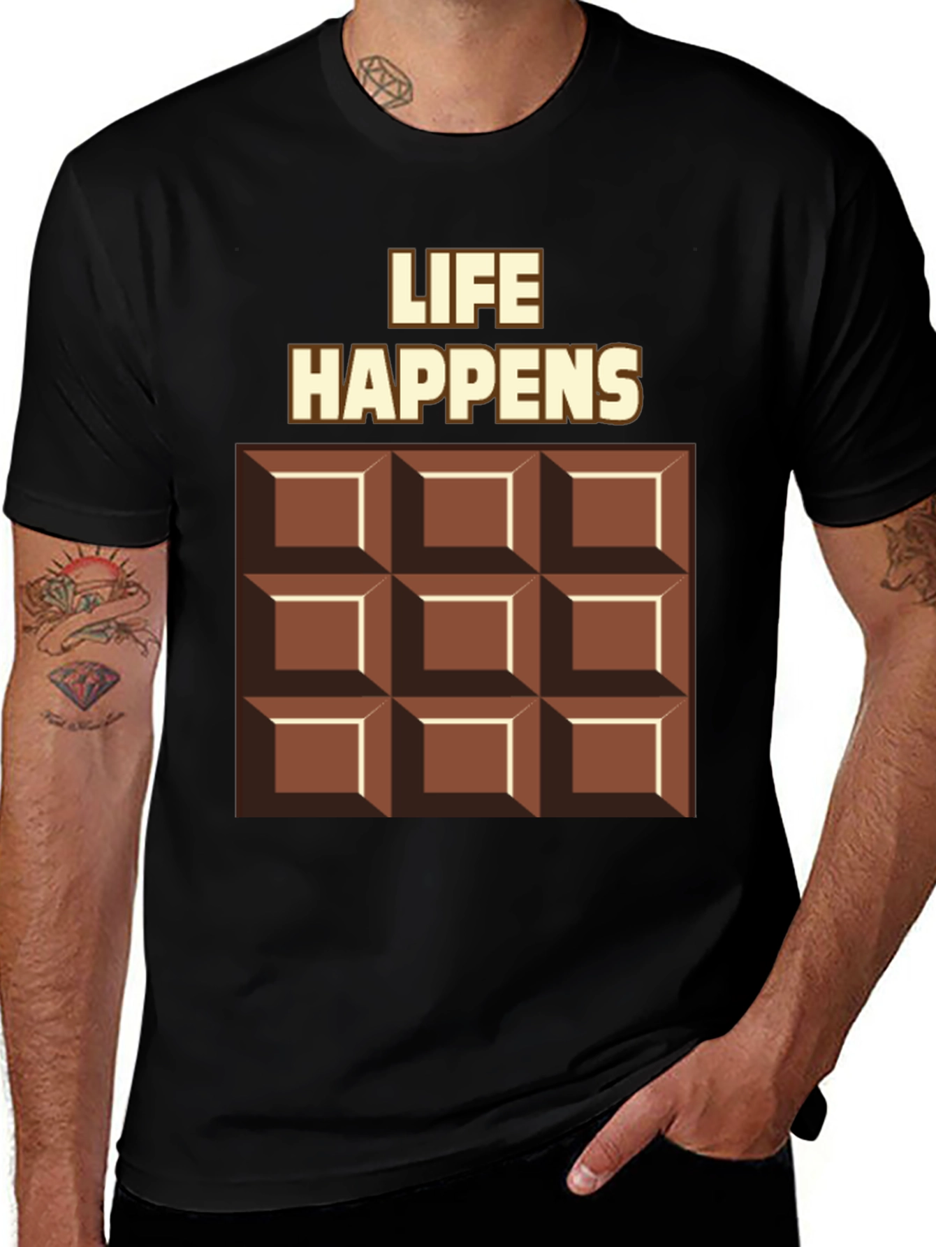 Life Happens Chocolate T-Shirt