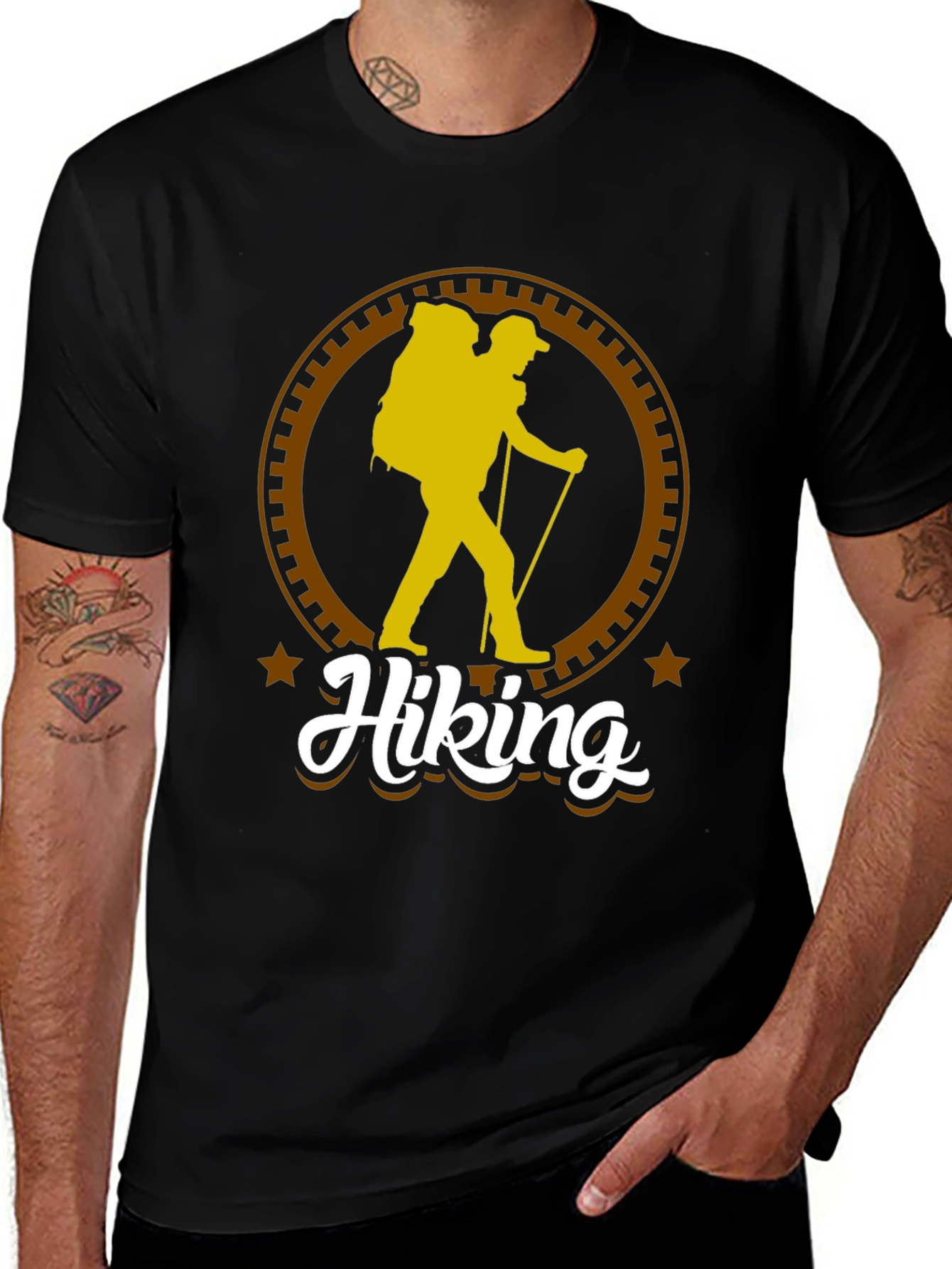Variant 28 of Hiking Adventure Graphic Tee - Black