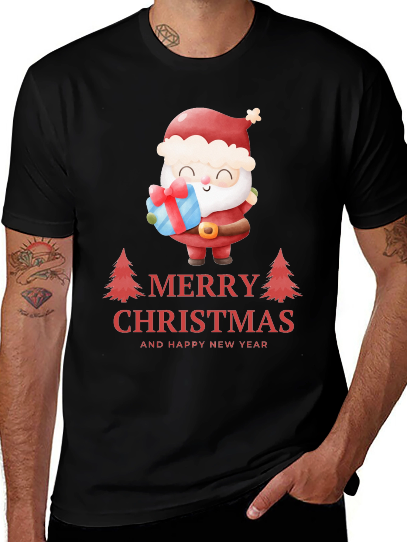 Festive Santa Christmas T-Shirt